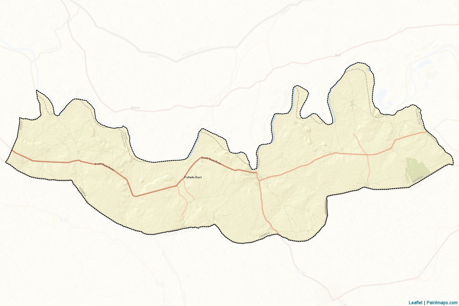 Muestras de recorte de mapas Fulladu East (Upper River)-2