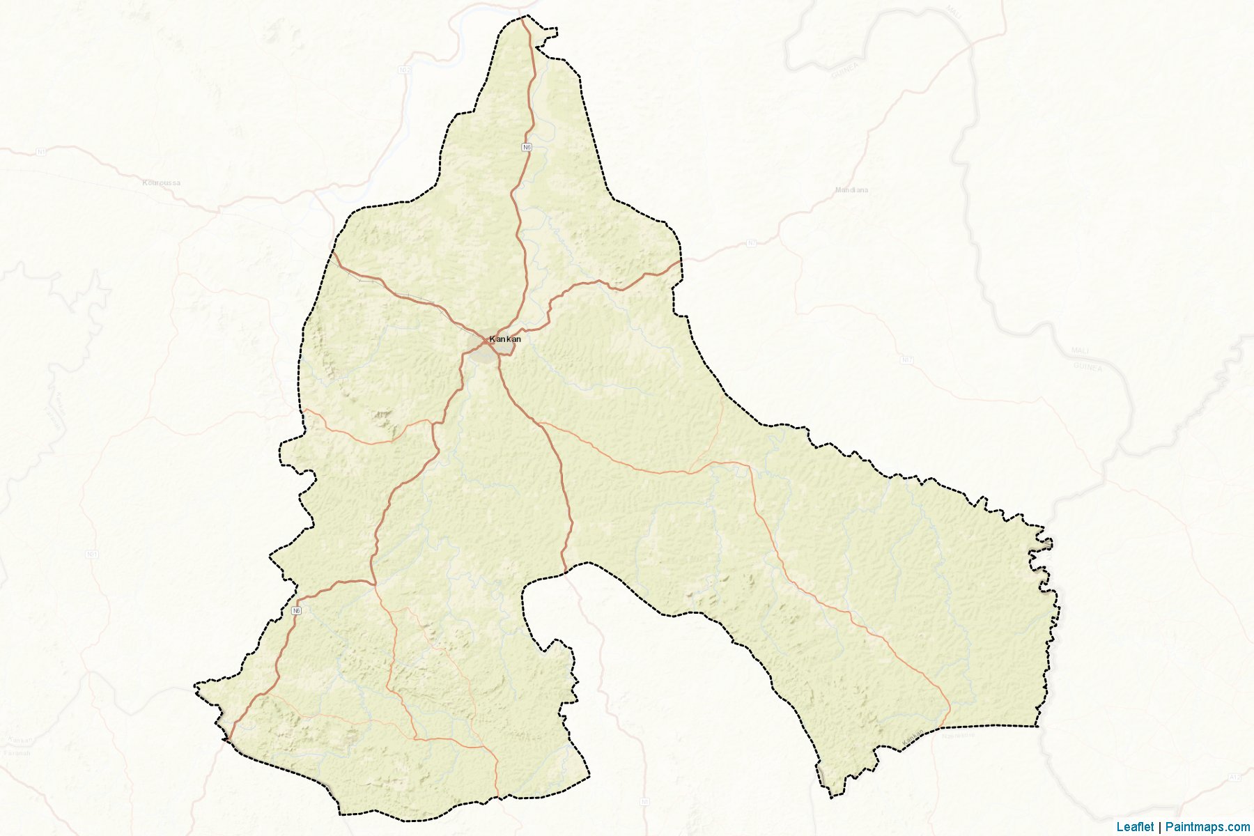 Muestras de recorte de mapas Kankan (Kankan)-2