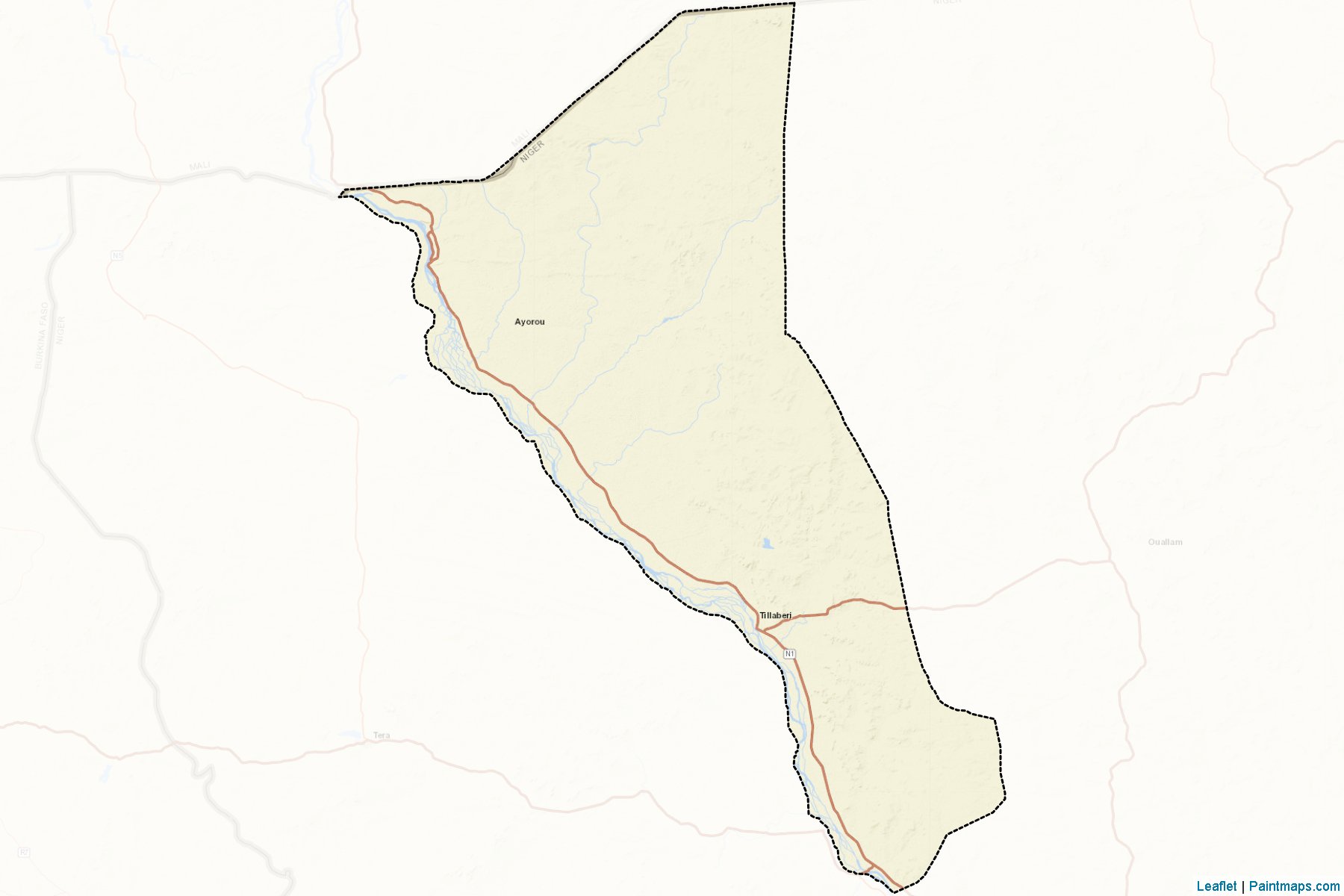 Muestras de recorte de mapas Tillaberi (Tillabéri)-2