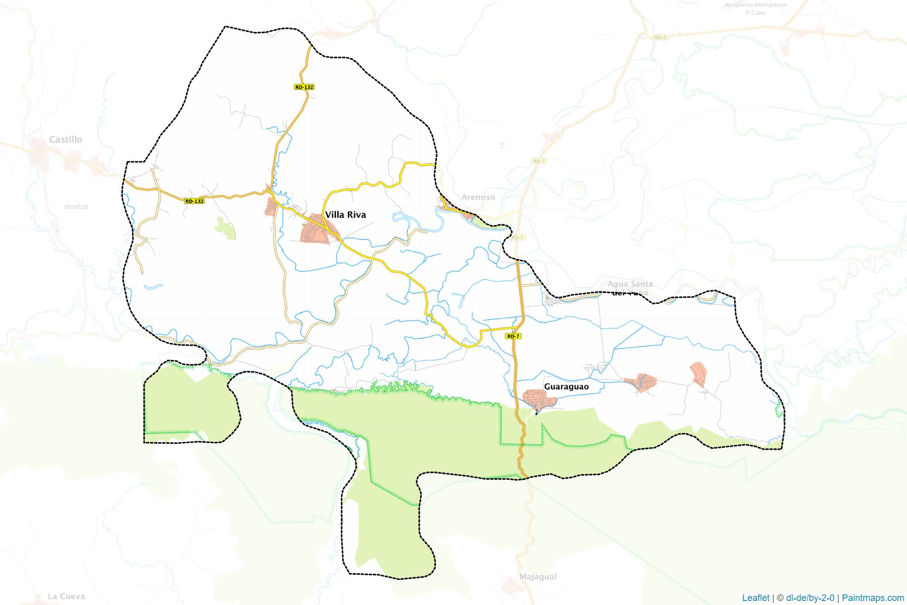 Muestras de recorte de mapas Villa Riva (Duarte)-1