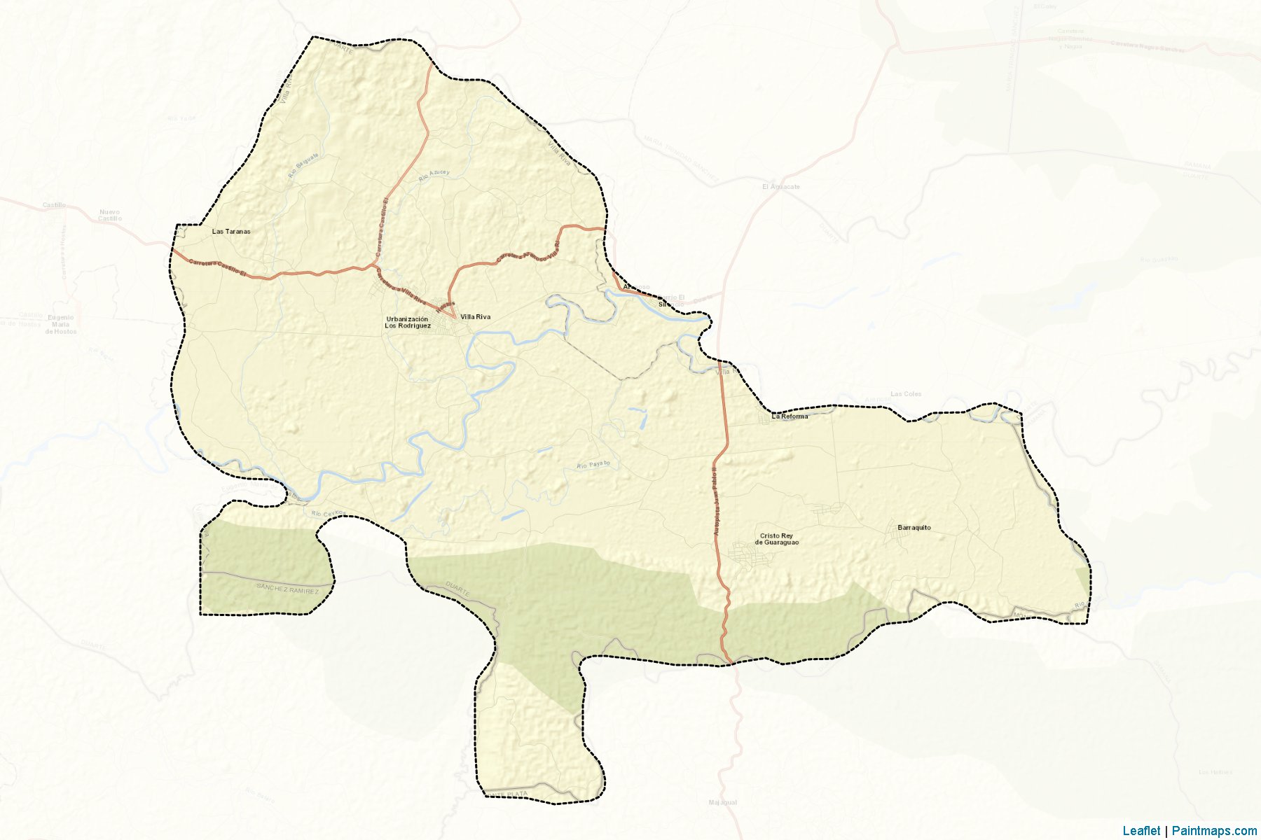 Muestras de recorte de mapas Villa Riva (Duarte)-2