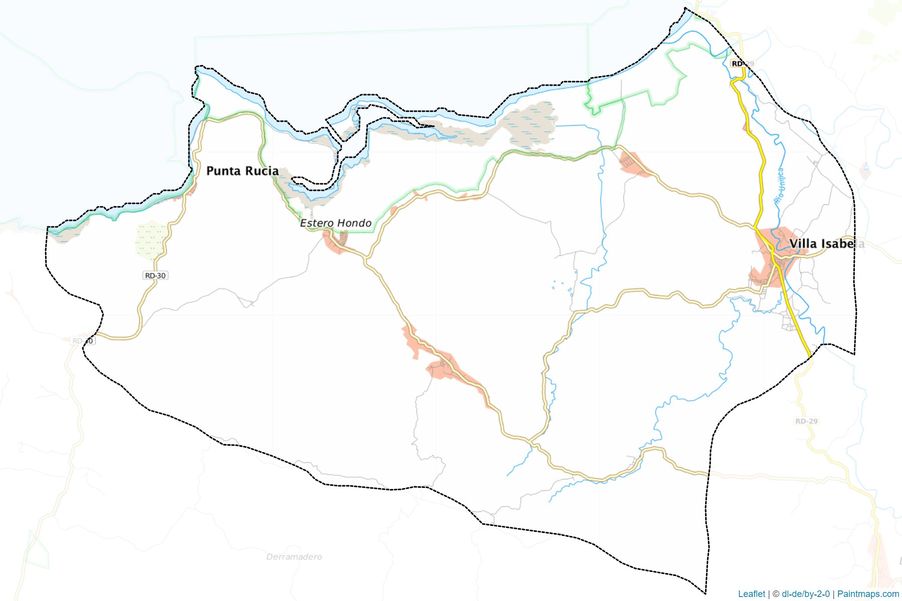 Muestras de recorte de mapas Villa Isabela (Puerto Plata)-1