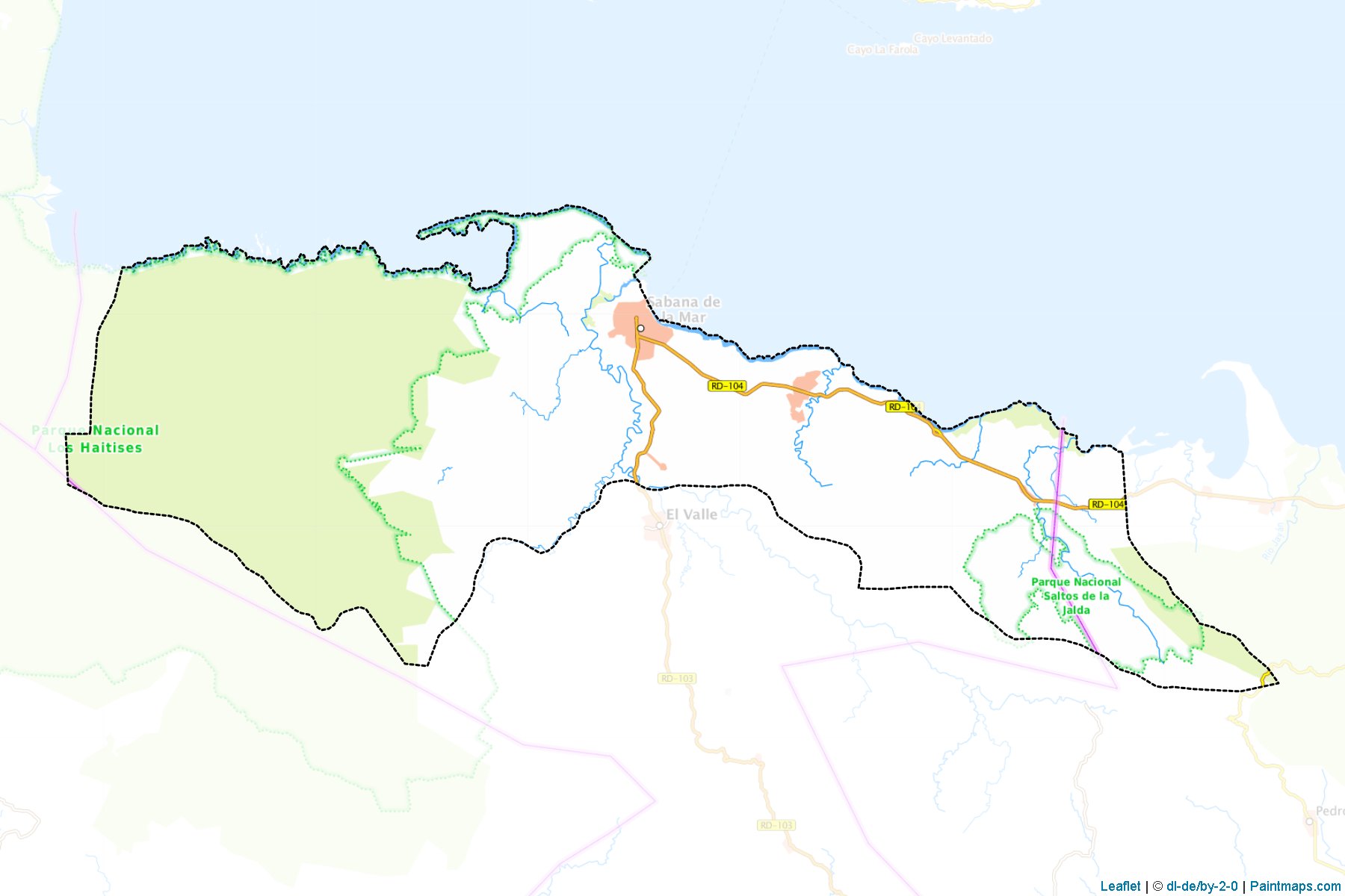 Muestras de recorte de mapas Sabana De La Mar (Hato Mayor)-1