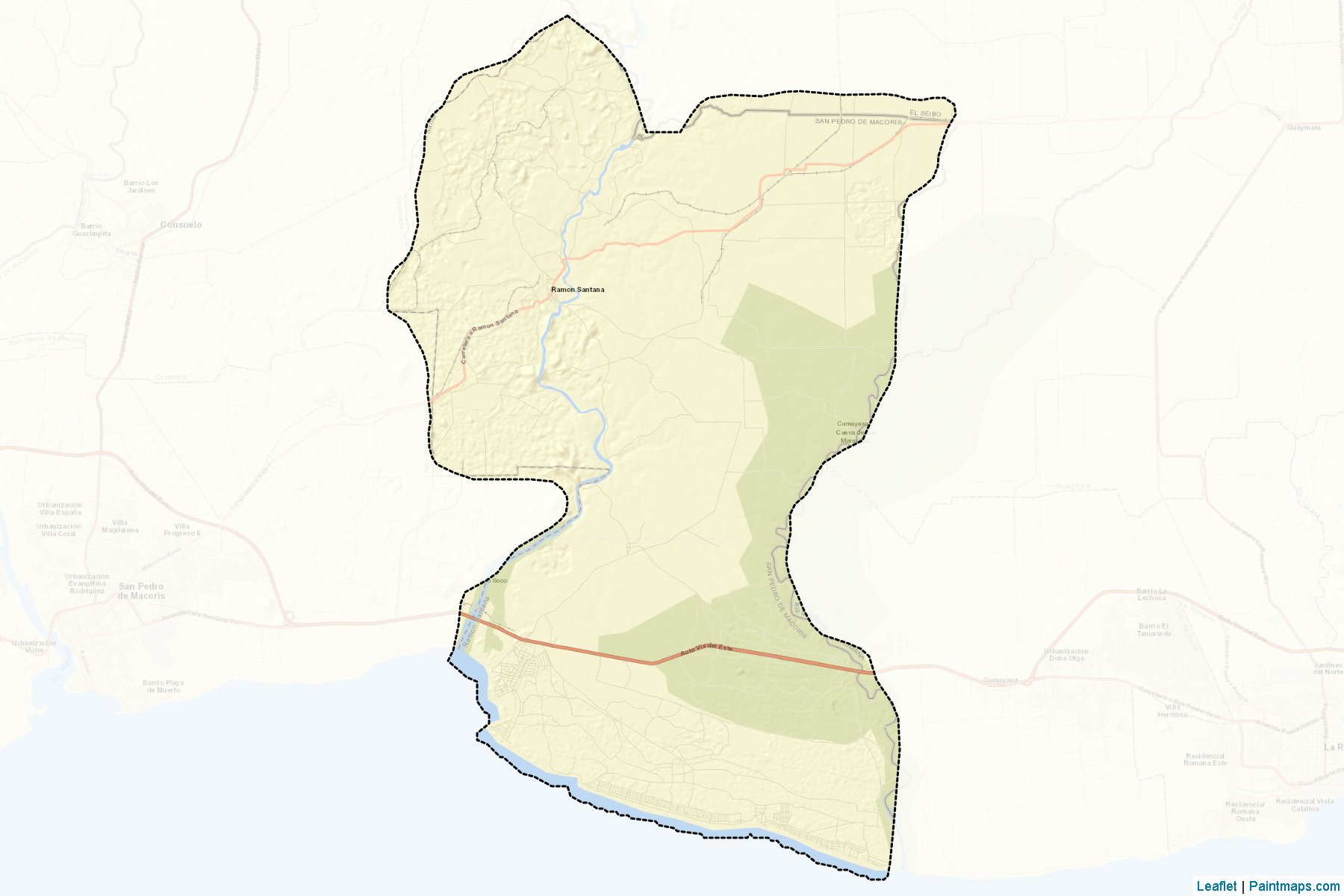 Muestras de recorte de mapas Ramón Santana (San Pedro De Macorís)-2