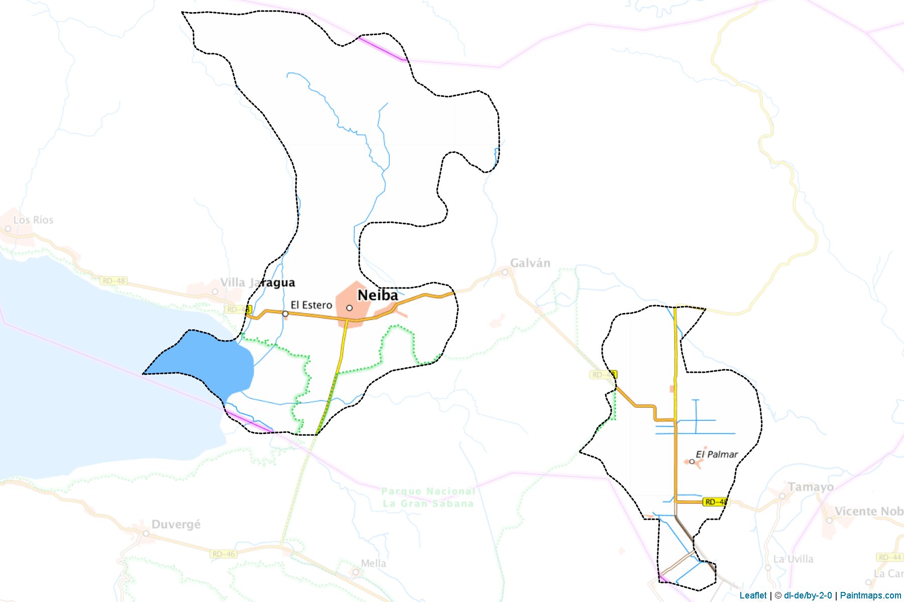 Neiba (Baoruco Province) Haritası Örnekleri-1