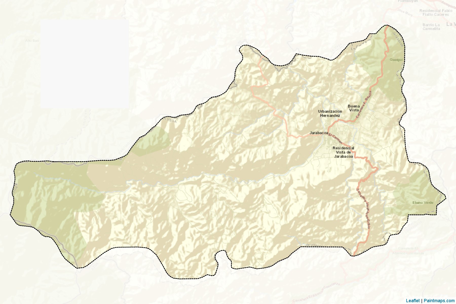 Muestras de recorte de mapas Jarabacoa (La Vega)-2