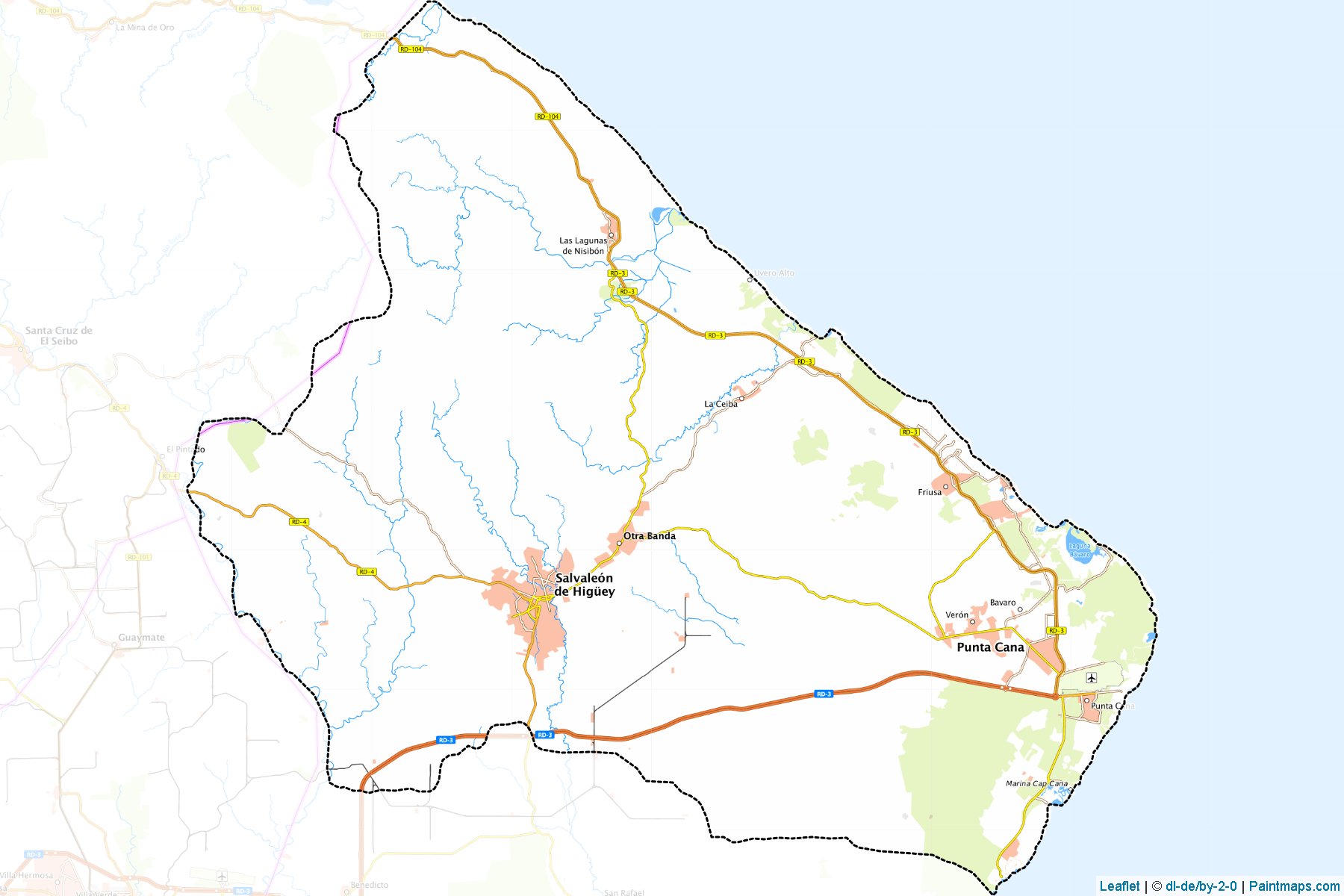 Muestras de recorte de mapas Higüey (La Altagracia)-1