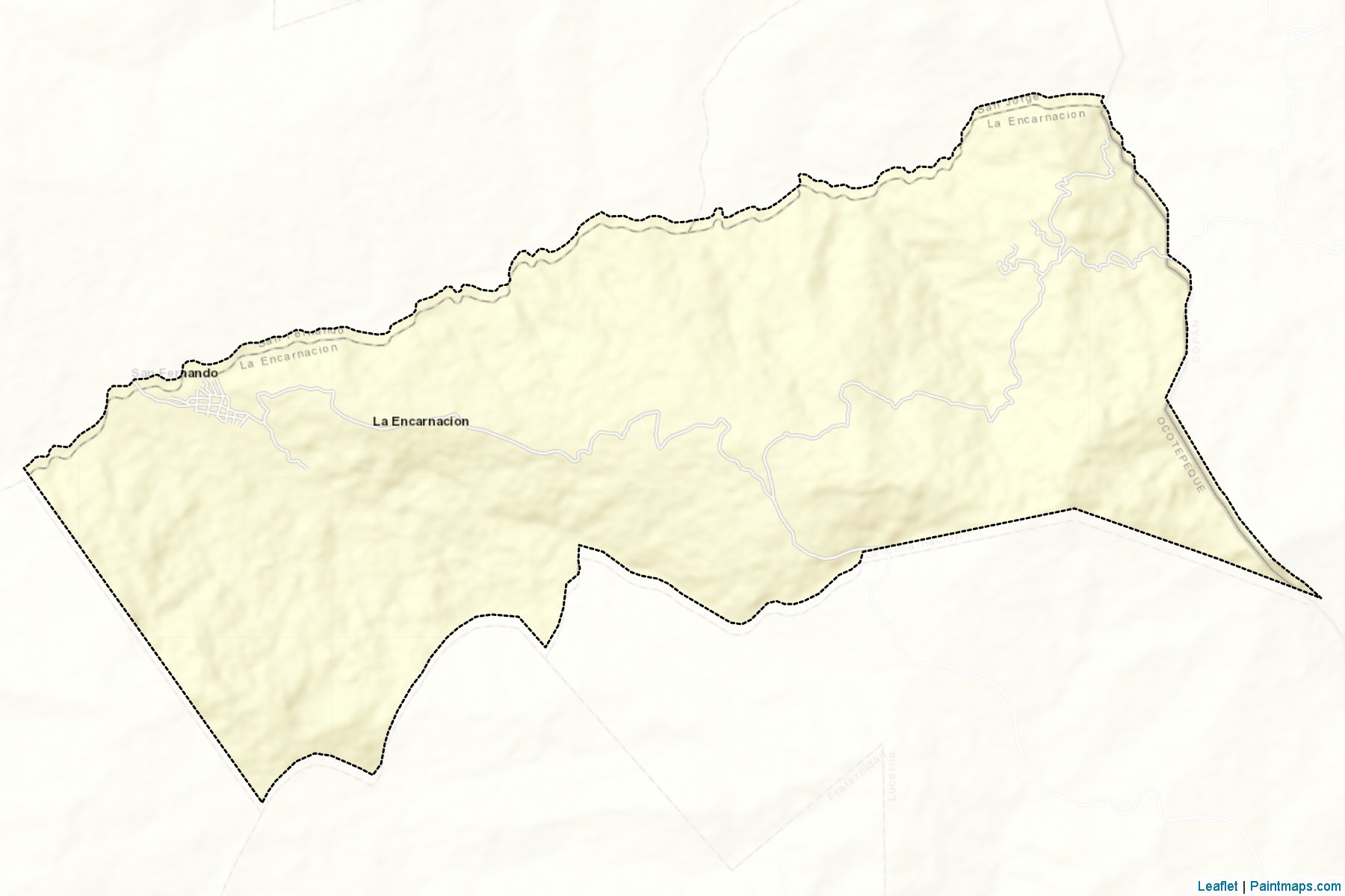 La Encarnacion (Ocotepeque Departmanı) Haritası Örnekleri-2