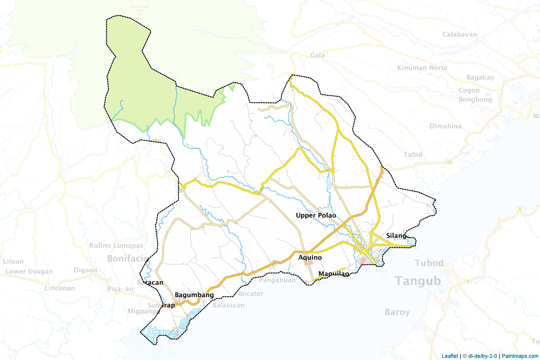 Tangub City (Misamis Occidental) Map Cropping Samples-1