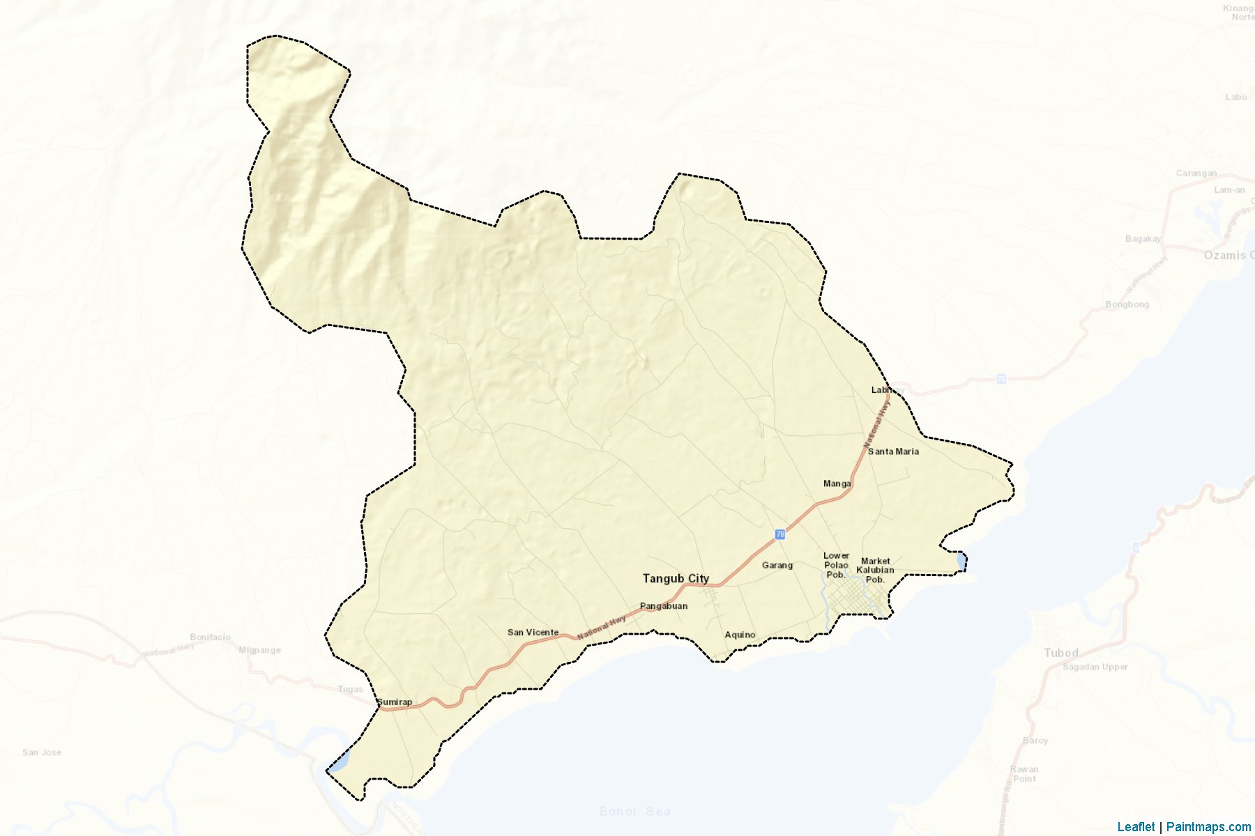 Tangub City (Misamis Occidental) Map Cropping Samples-2