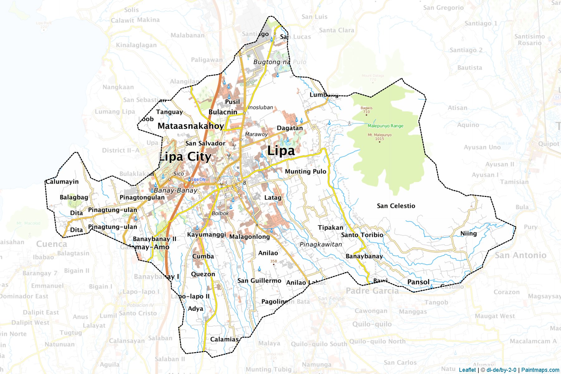 Lipa City (Batangas) Map Cropping Samples-1