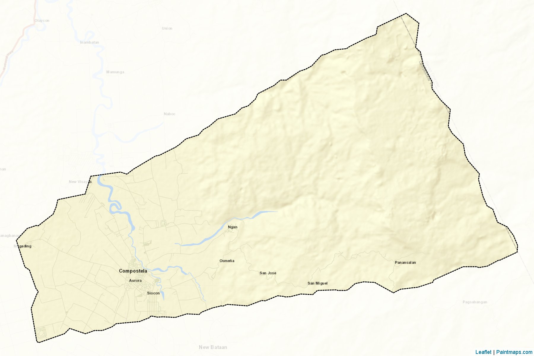 Province of Compostela Valley (Compostela Valley) Map Cropping Samples-2