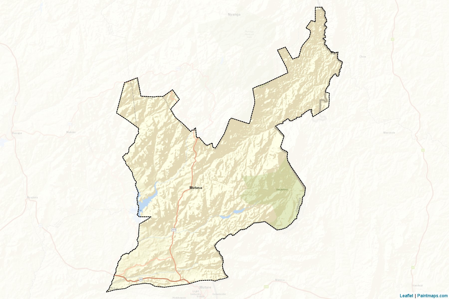 Muestras de recorte de mapas Mutasa (Manicaland)-2