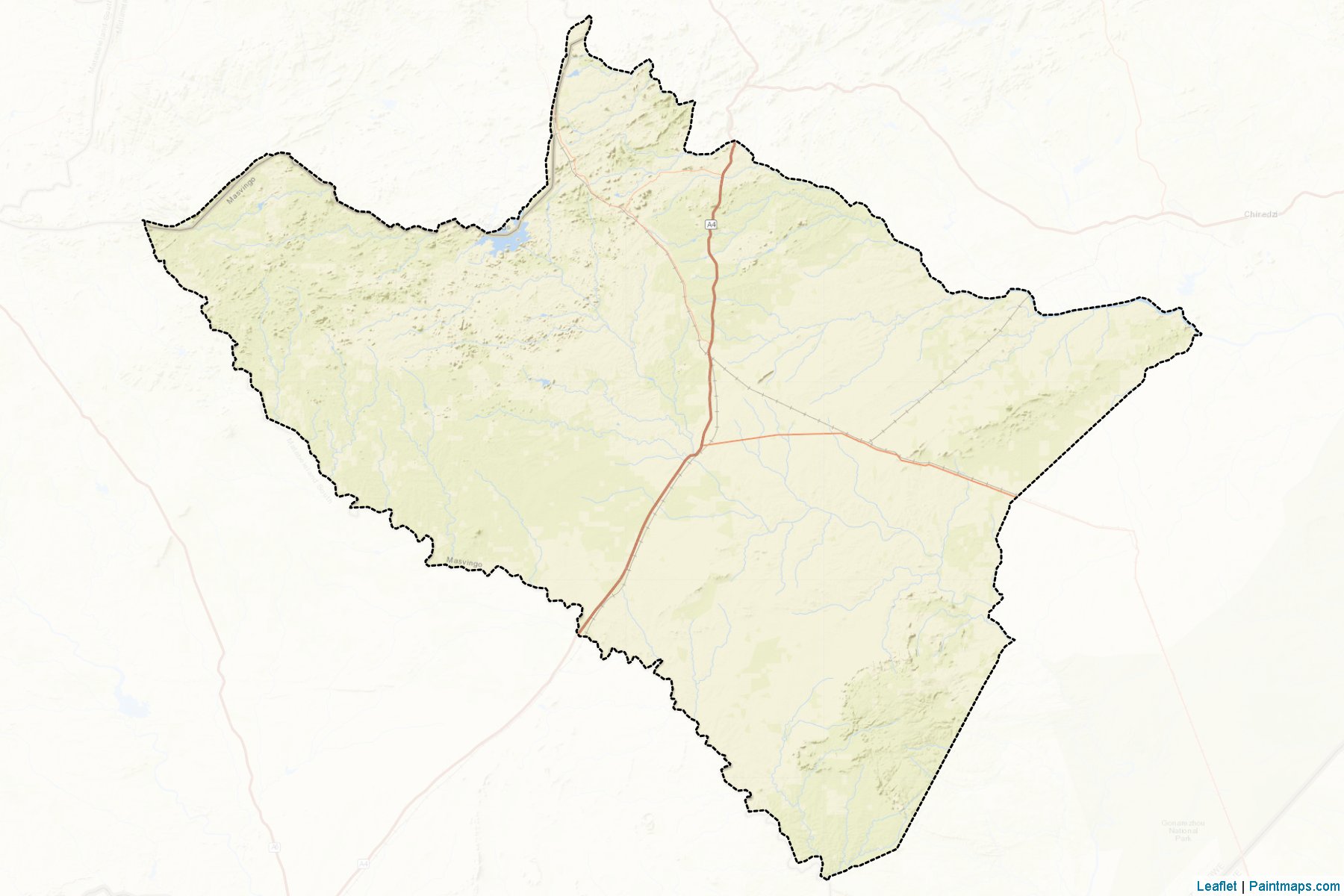 Mwenezi District (Masvingo) Map Cropping Samples-2