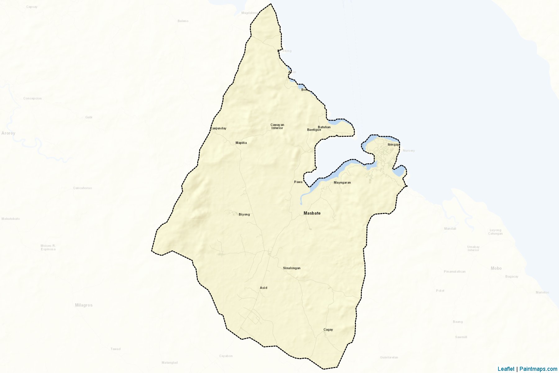 Province of Masbate (Masbate) Map Cropping Samples-2