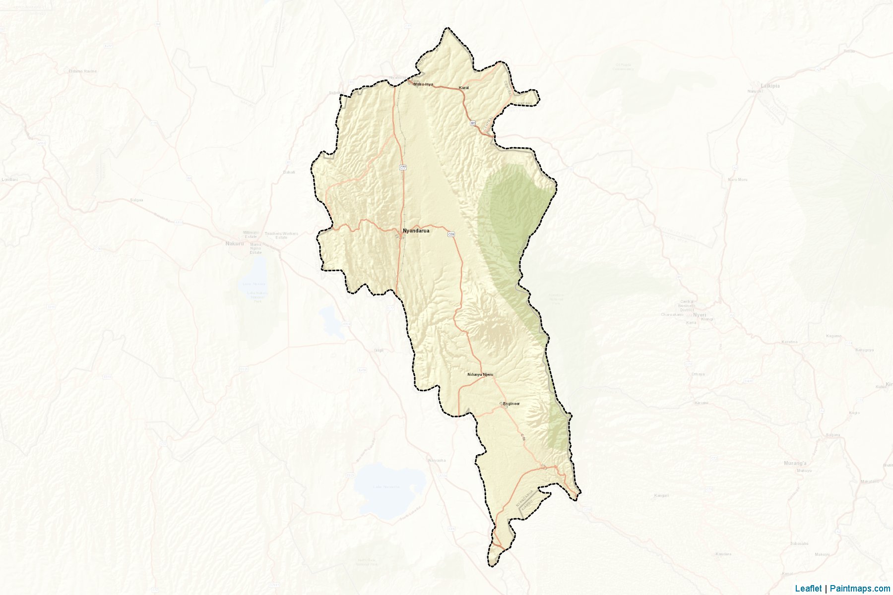 Nyandarua (Central) Map Cropping Samples-2