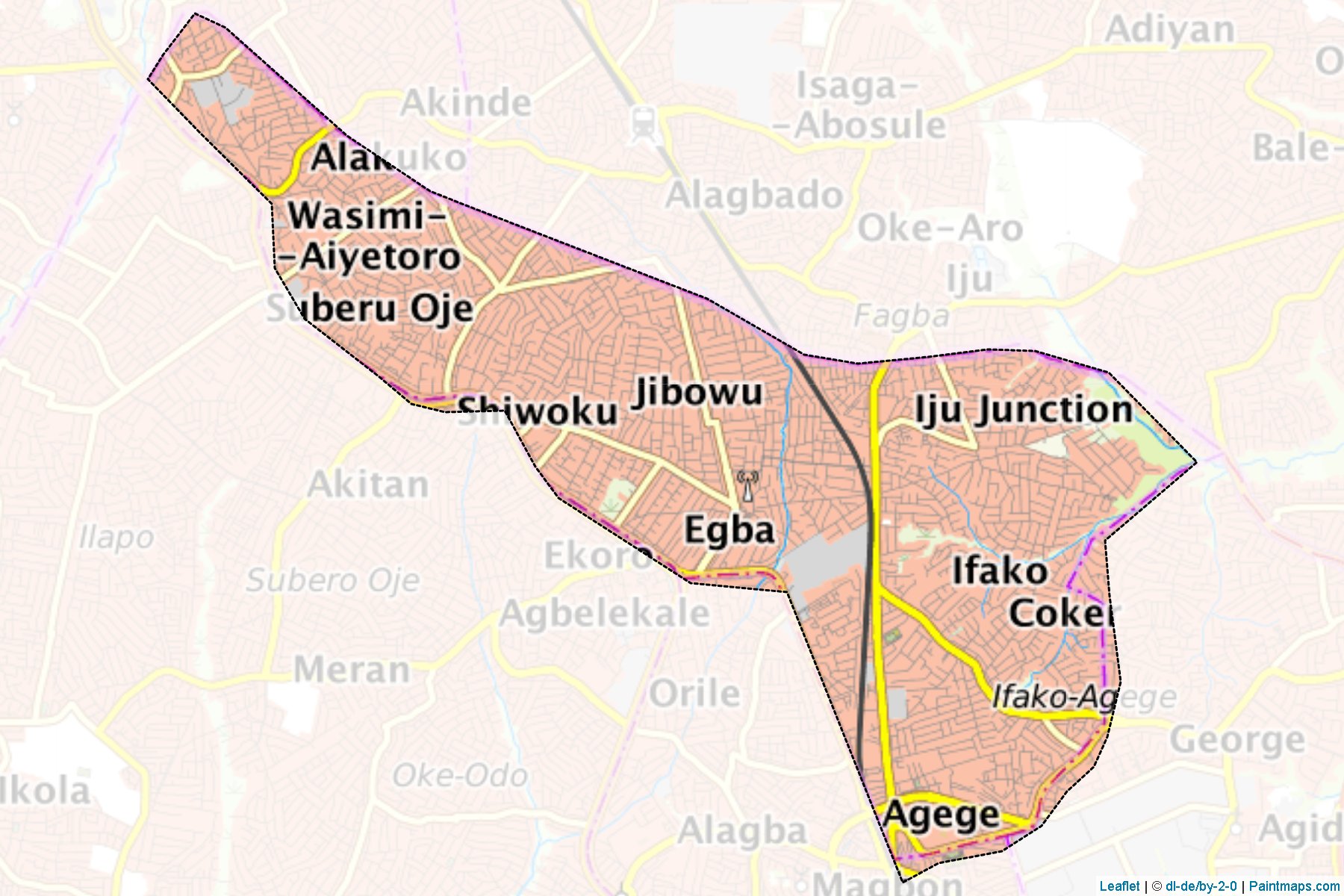 Ifako-Ijaye (Lagos) Map Cropping Samples-1