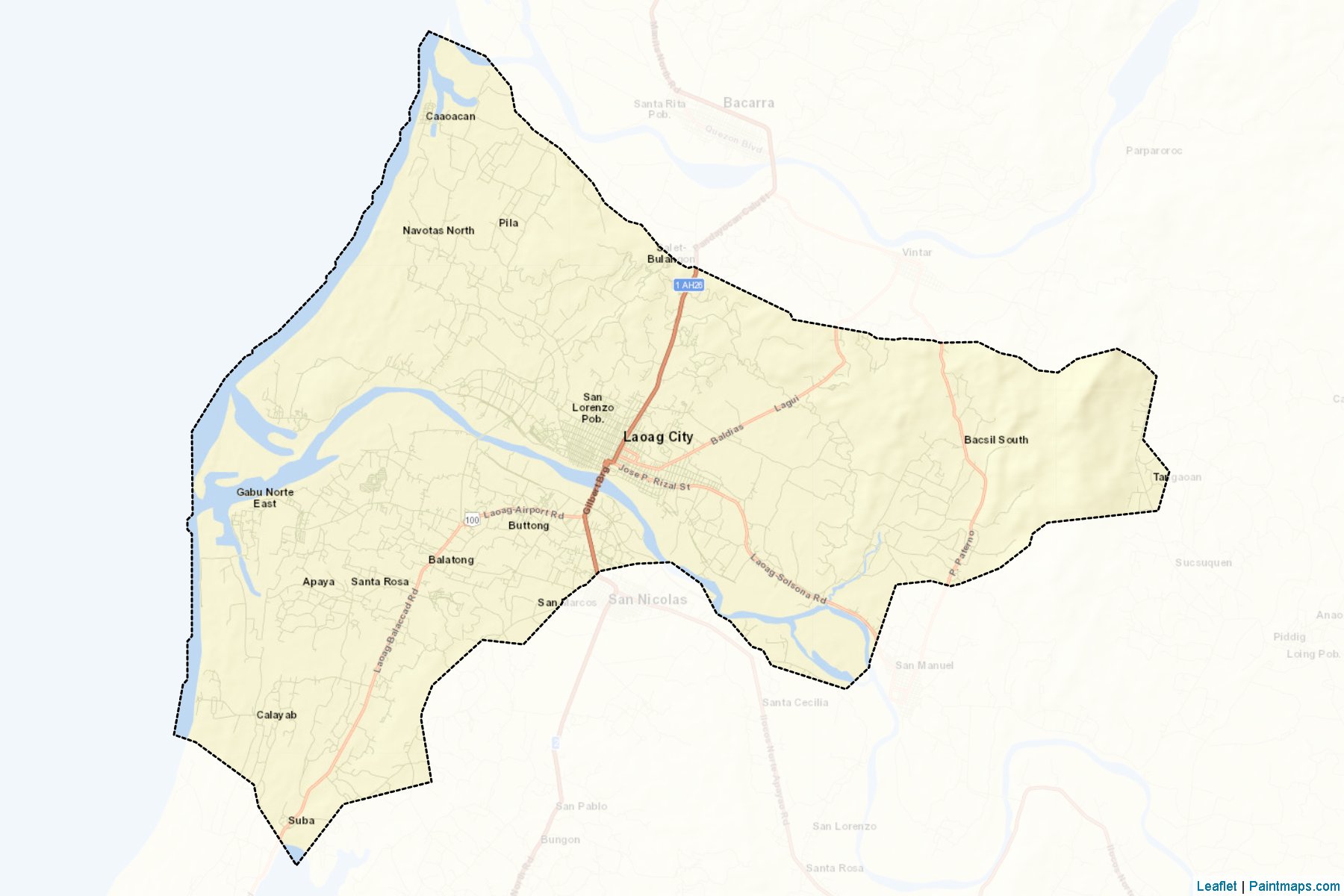 Laoag City (Ilocos Norte) Map Cropping Samples-2