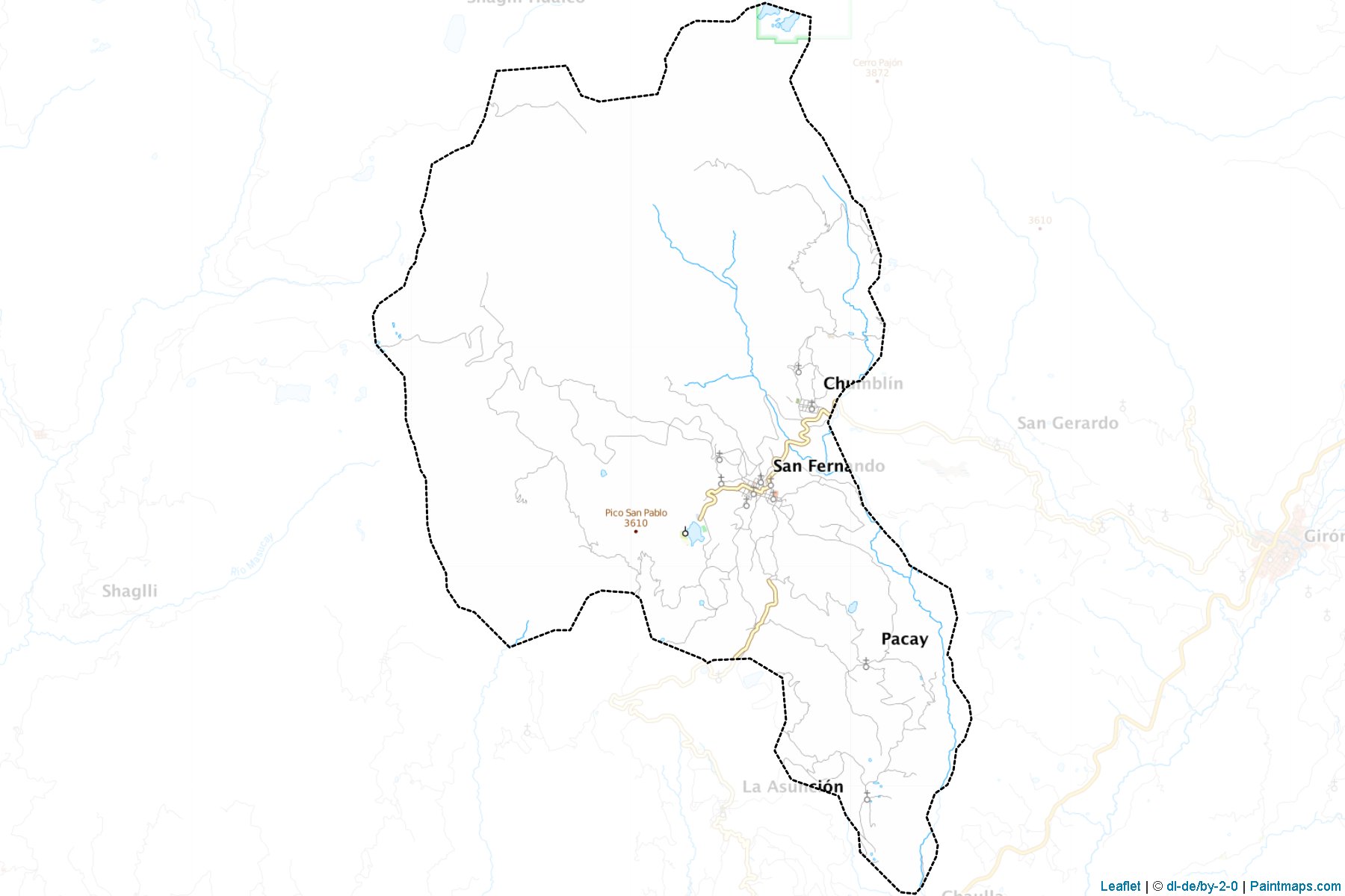 Muestras de recorte de mapas San Fernando (Azuay)-1