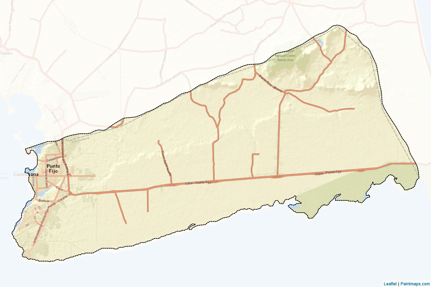 Muestras de recorte de mapas Carirubana (Falcón)-2