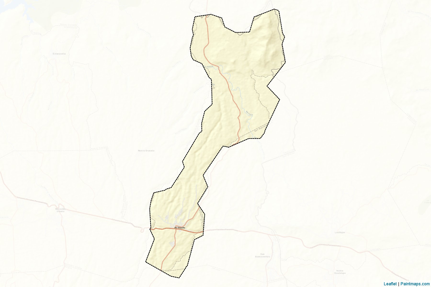 Muestras de recorte de mapas El Triunfo (Usulután)-2