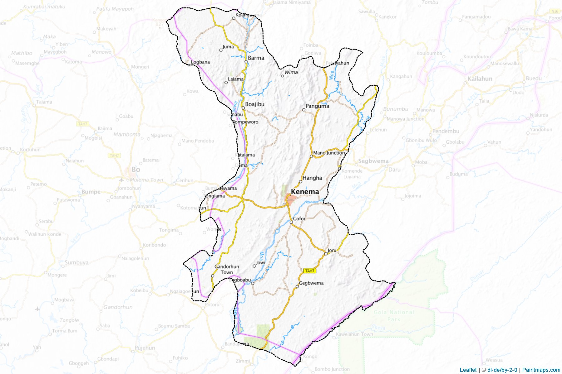 Muestras de recorte de mapas Kenema (Eastern)-1