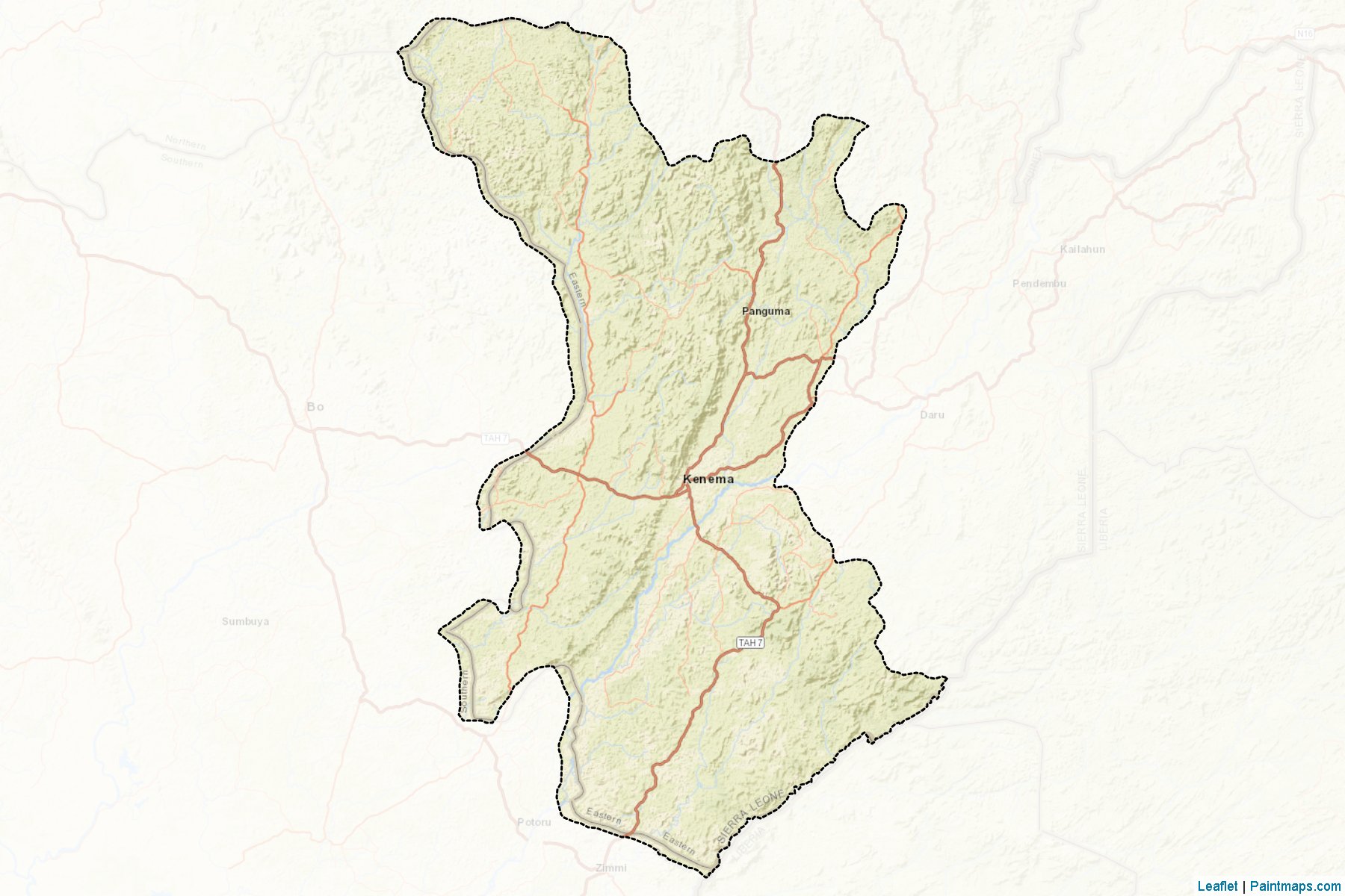 Muestras de recorte de mapas Kenema (Eastern)-2