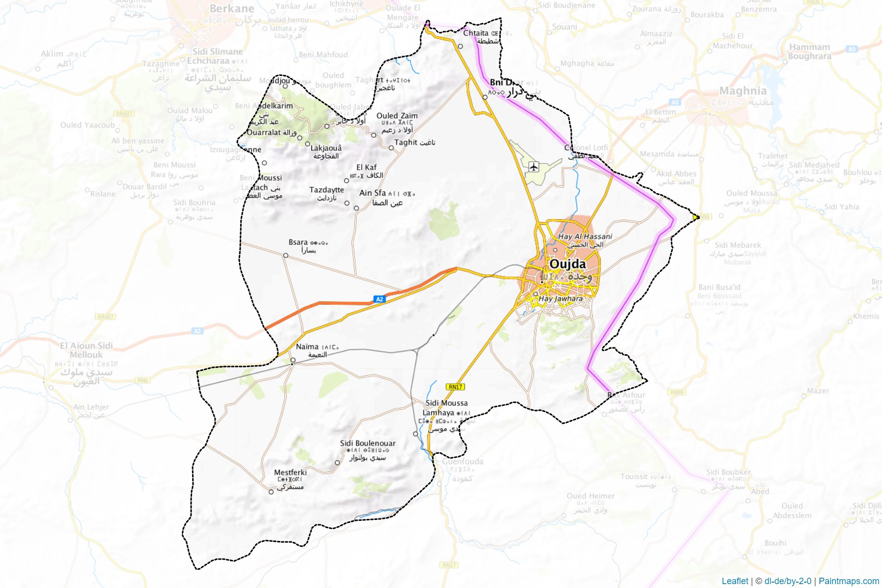 Oujda Angad (Oriental) Map Cropping Samples-1