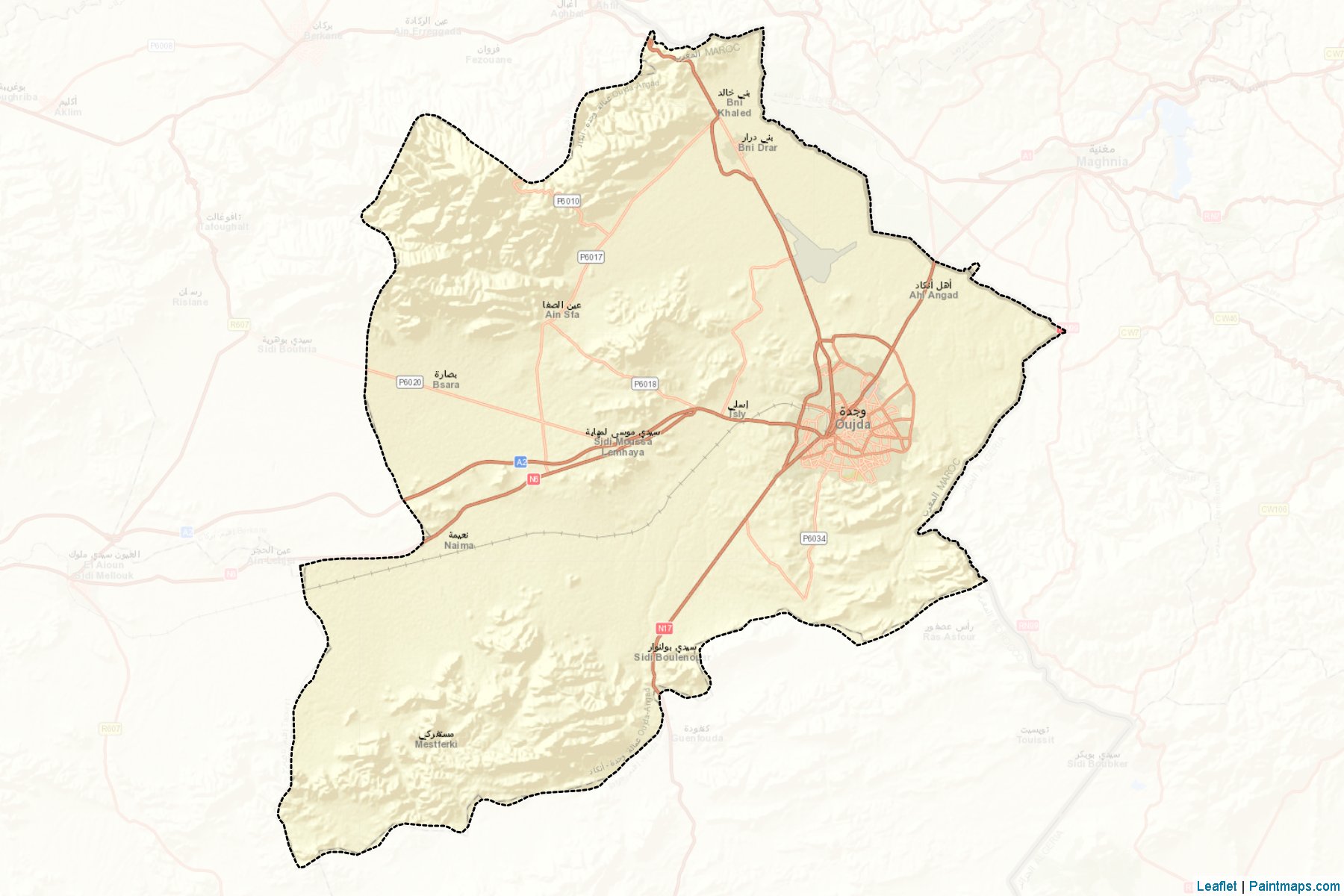 Oujda Angad (Oriental) Map Cropping Samples-2