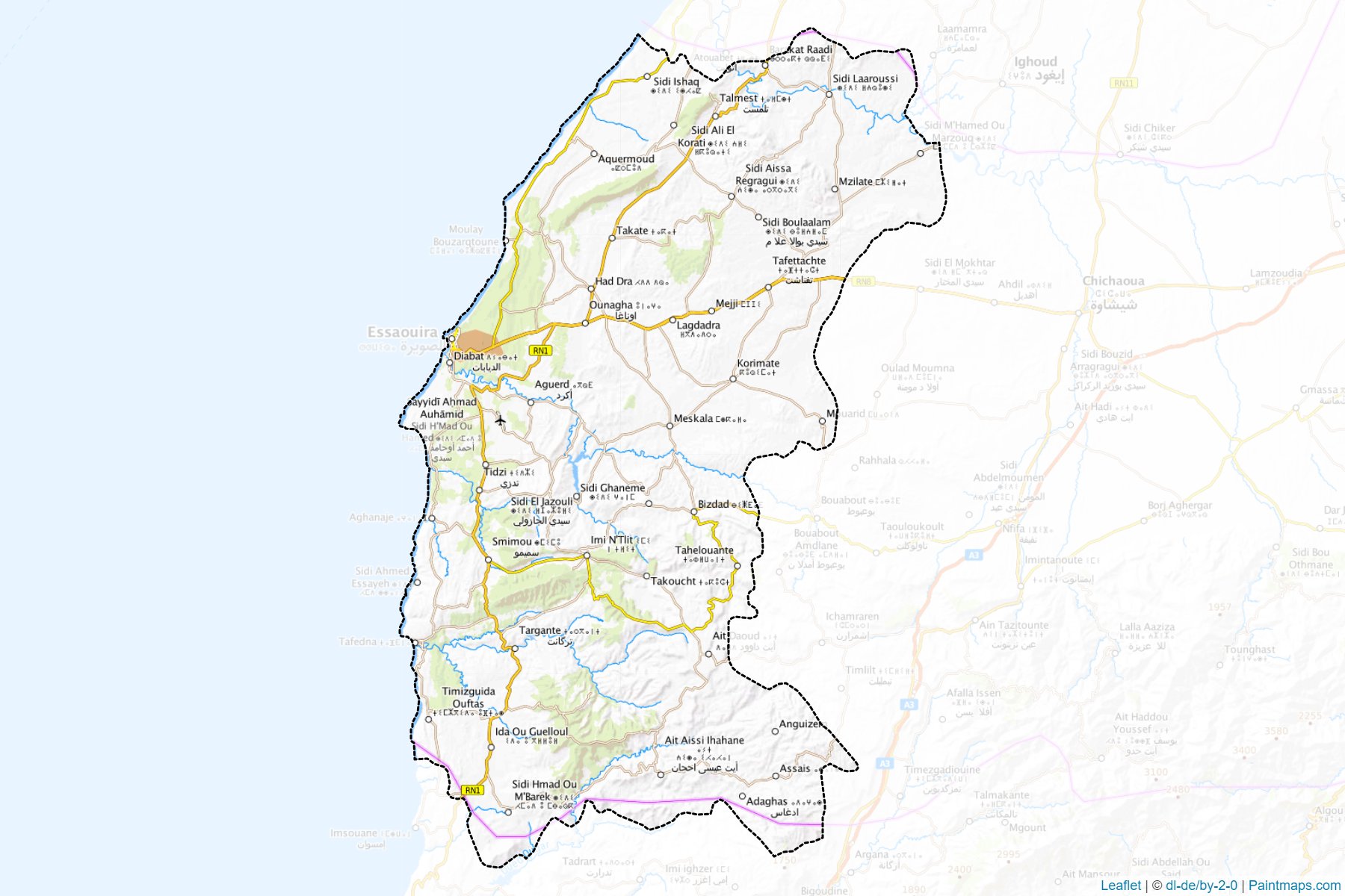 Essaouira (Marrakesh-Safi) Map Cropping Samples-1