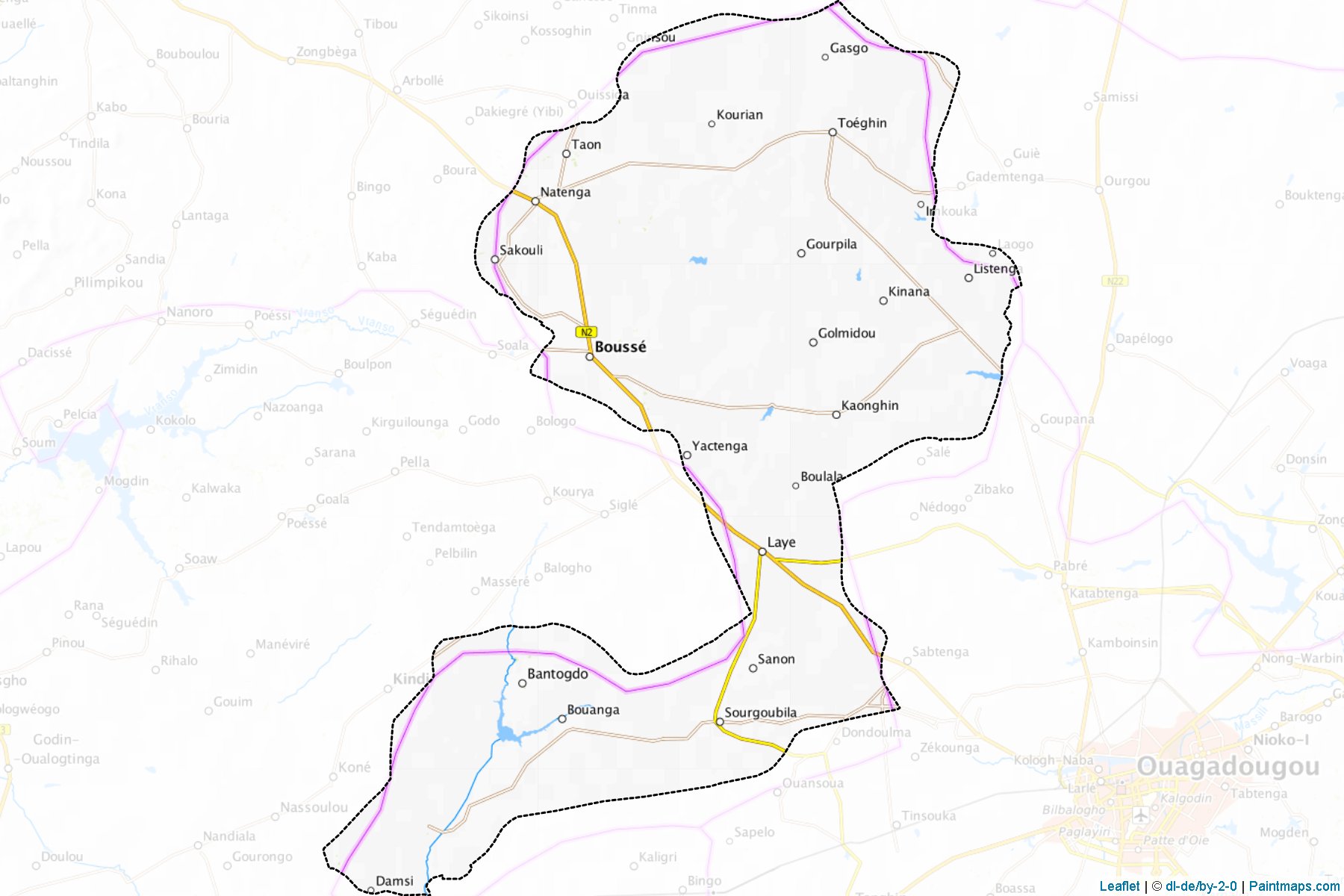 Kourwéogo (Plateau Central) Map Cropping Samples-1