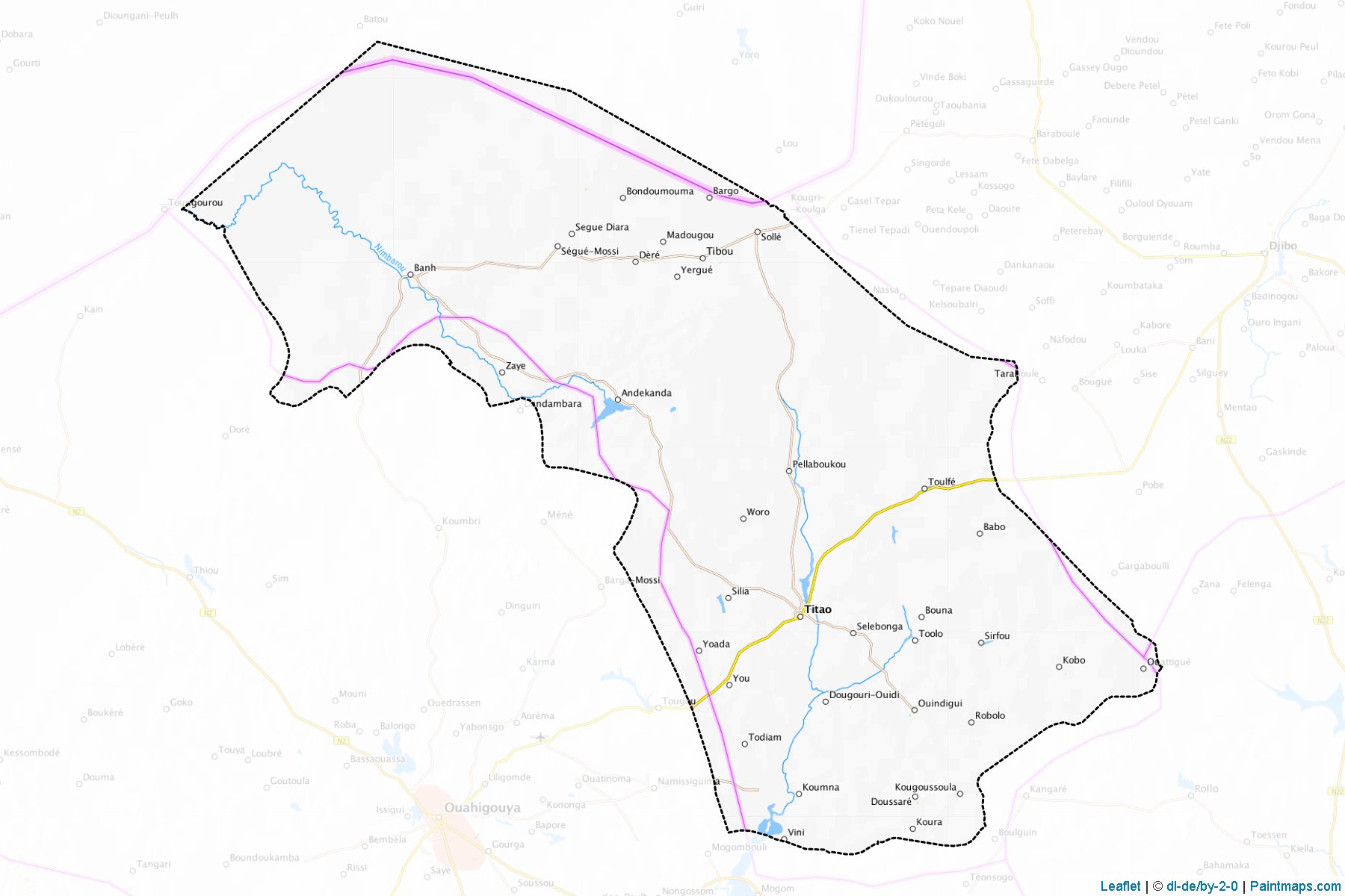 Loroum Province (Nord Bölgesi) Haritası Örnekleri-1