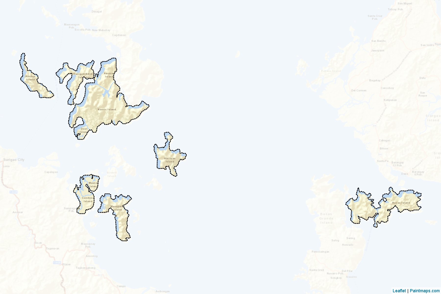 Surigao City (Surigao del Norte) Haritası Örnekleri-2