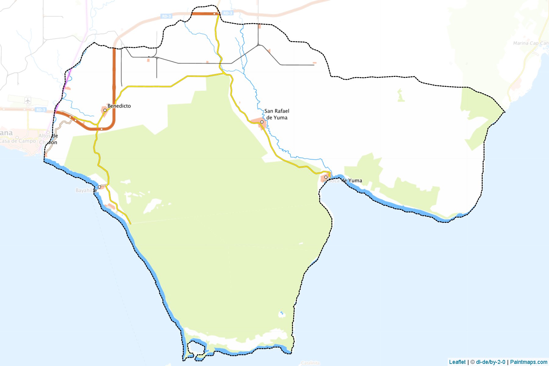 Muestras de recorte de mapas San Rafael Del Yuma (La Altagracia)-1