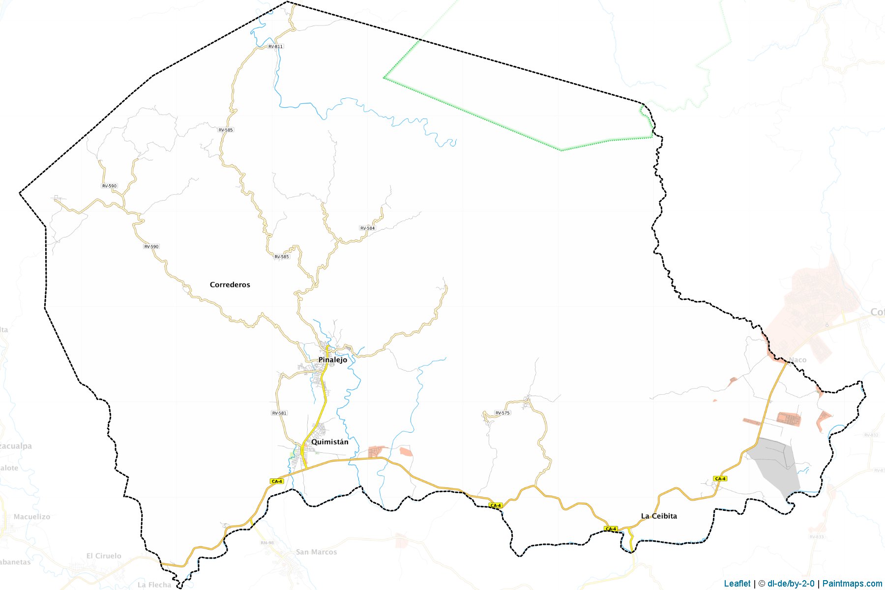 Muestras de recorte de mapas Quimistan (Santa Bárbara)-1