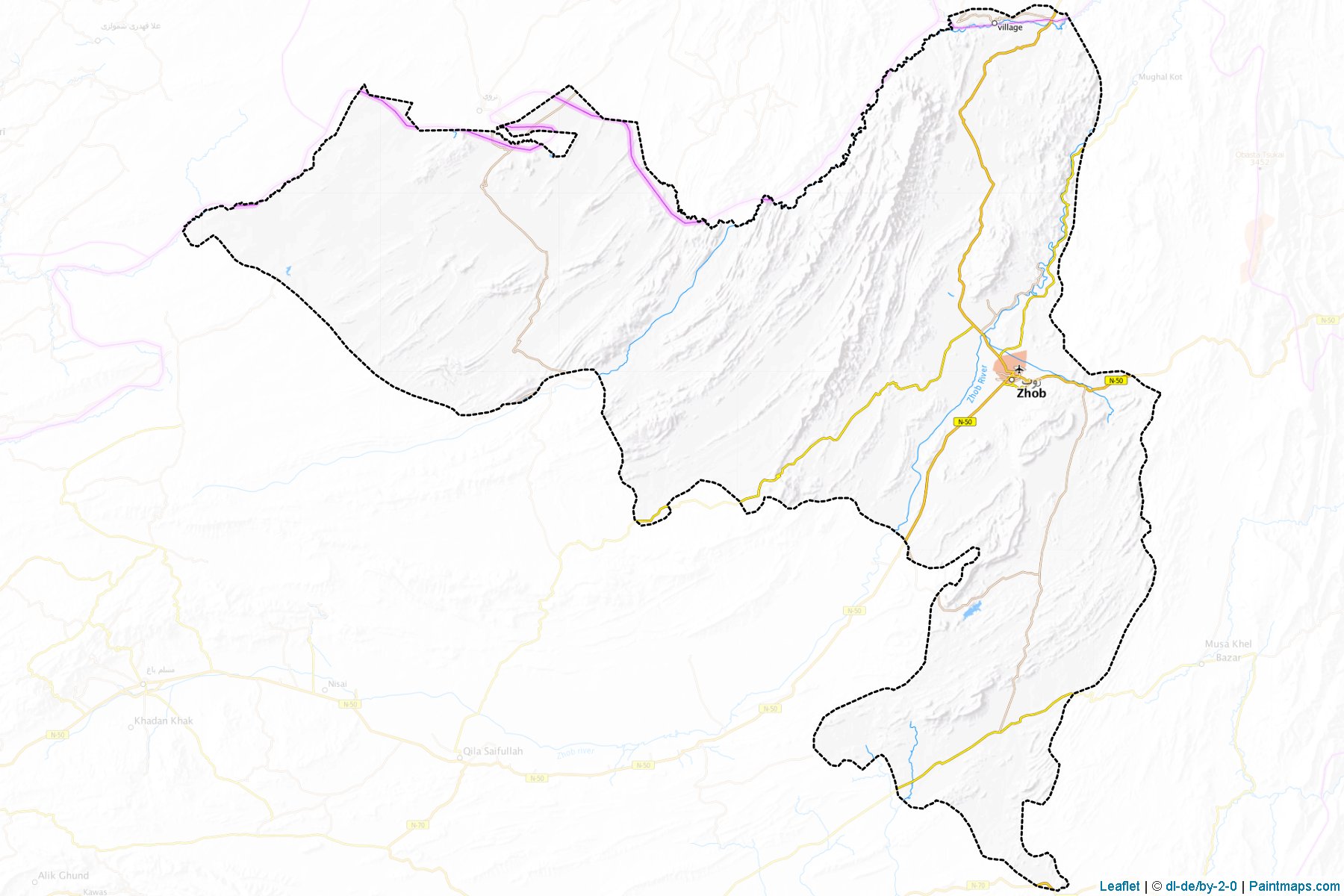 Zhob (Balochistan) Map Cropping Samples-1