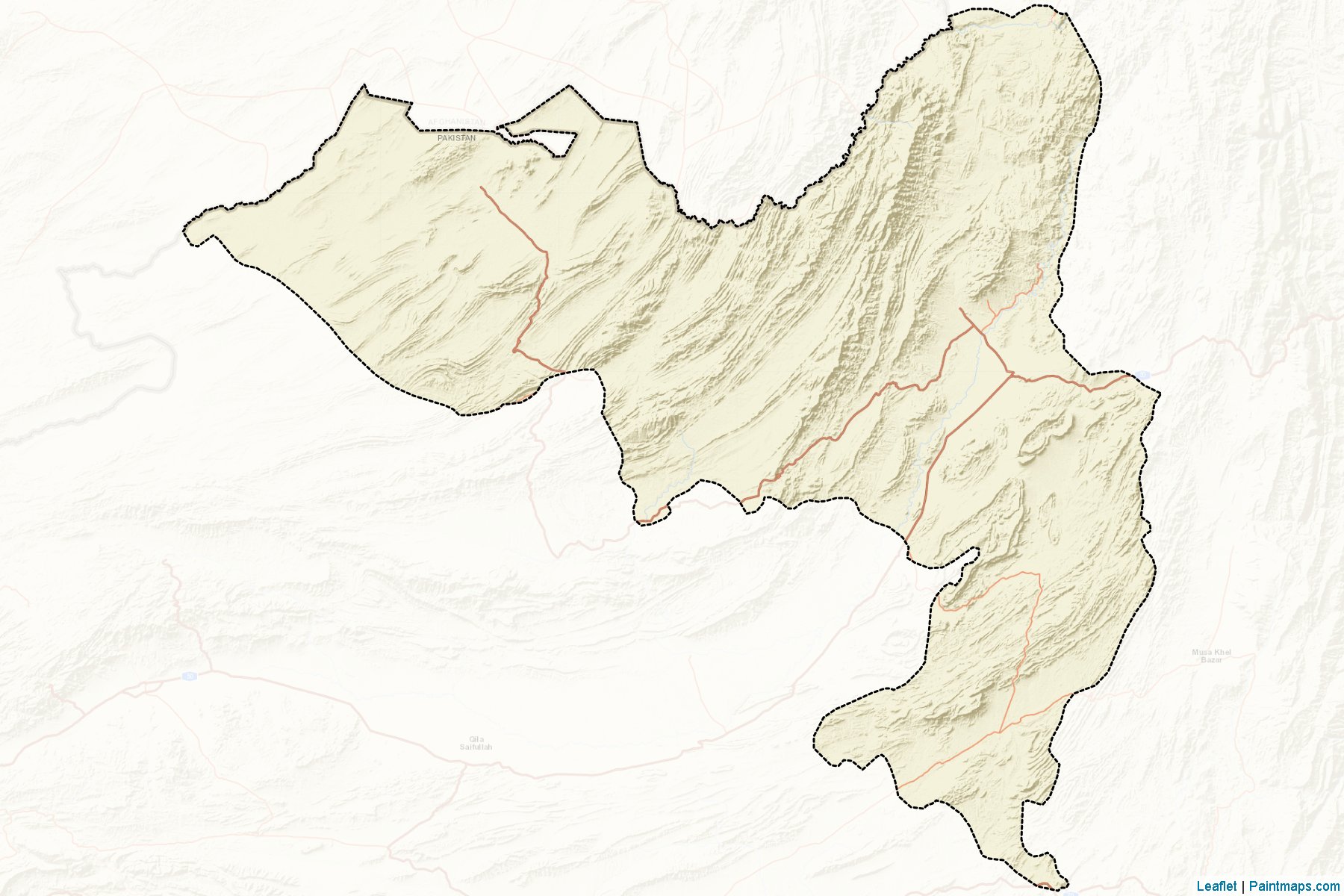 Zhob (Balochistan) Map Cropping Samples-2