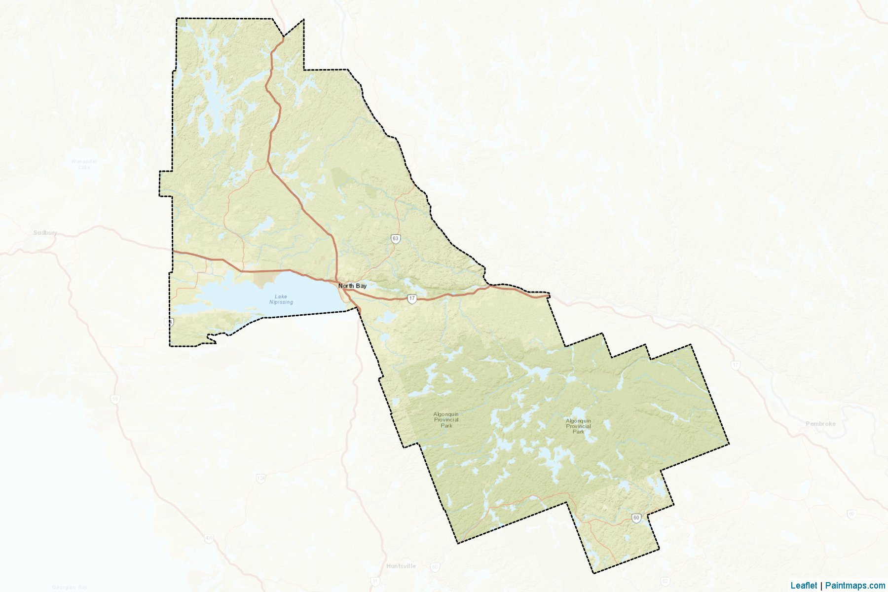 Nipissing (Ontario) Map Cropping Samples-2