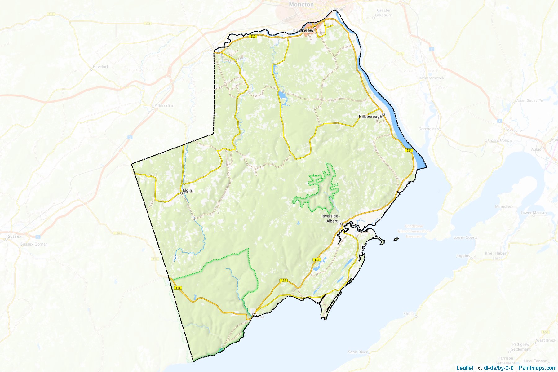 Albert (New Brunswick) Map Cropping Samples-1