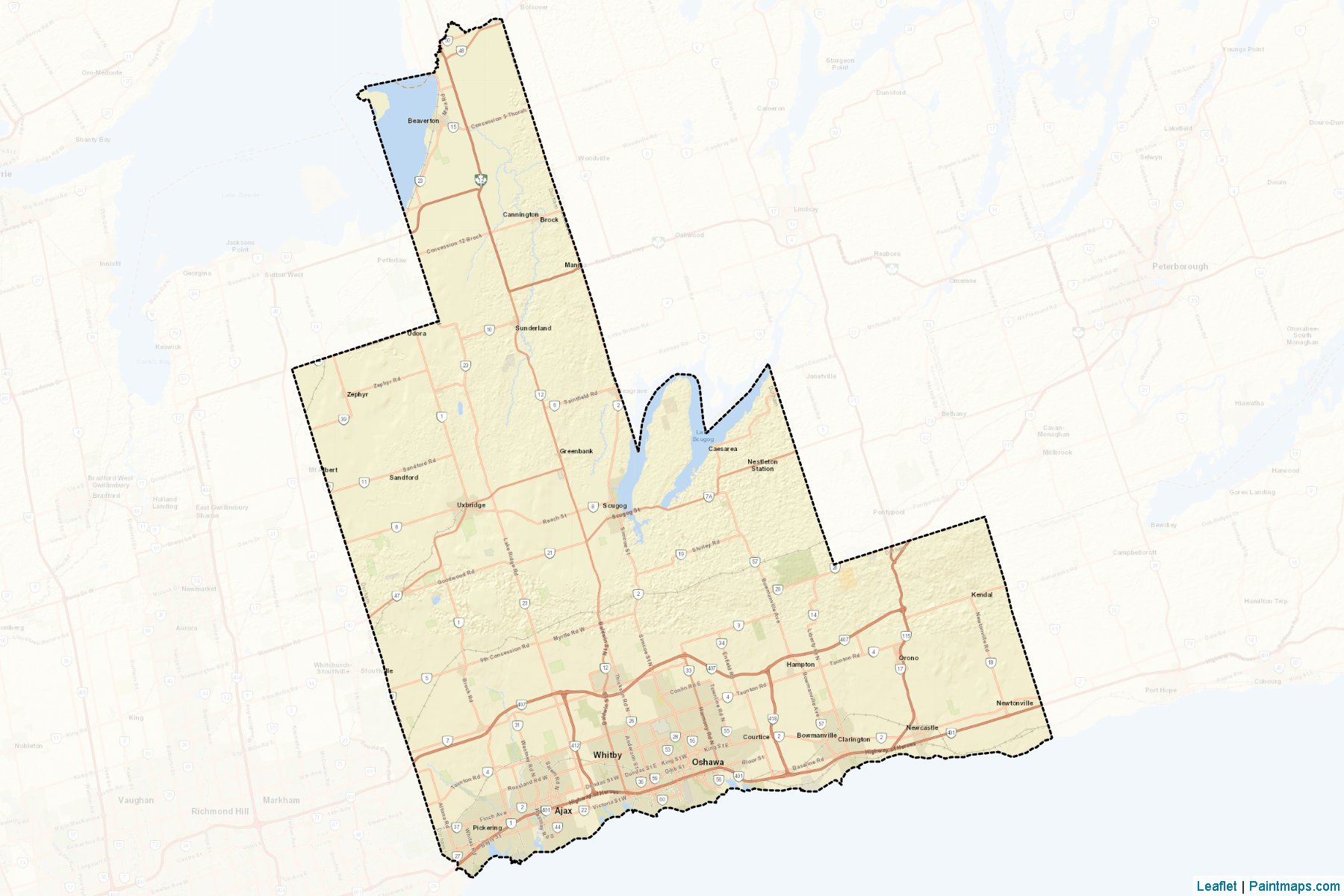 Durham (Ontario) Map Cropping Samples-2