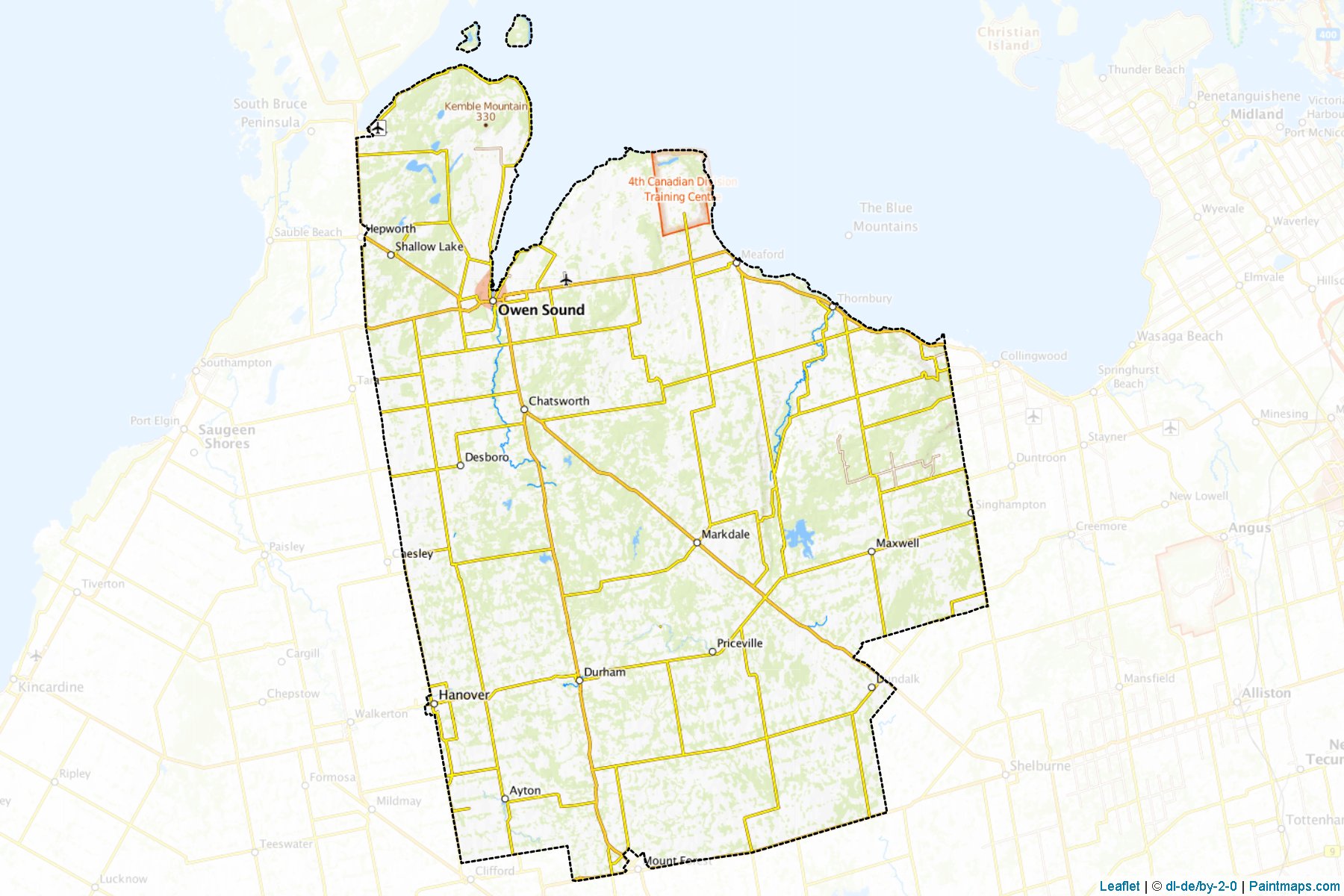 Grey (Ontario) Map Cropping Samples-1