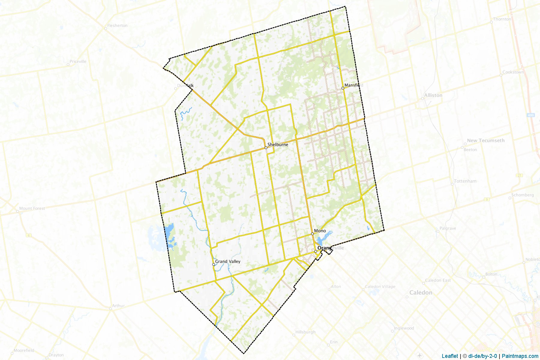 Dufferin (Ontario) Map Cropping Samples-1