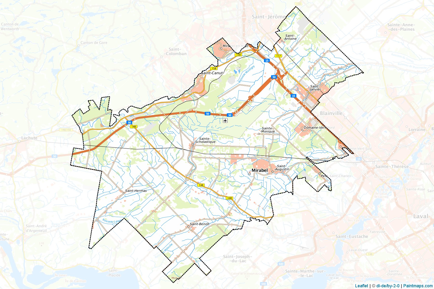 Mirabel (Quebec) Map Cropping Samples-1