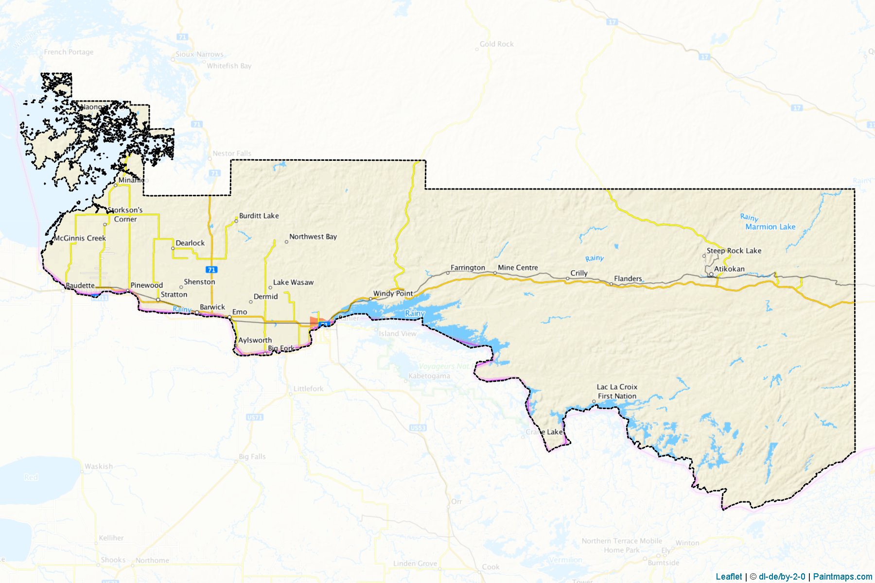 Rainy River (Ontario) Map Cropping Samples-1