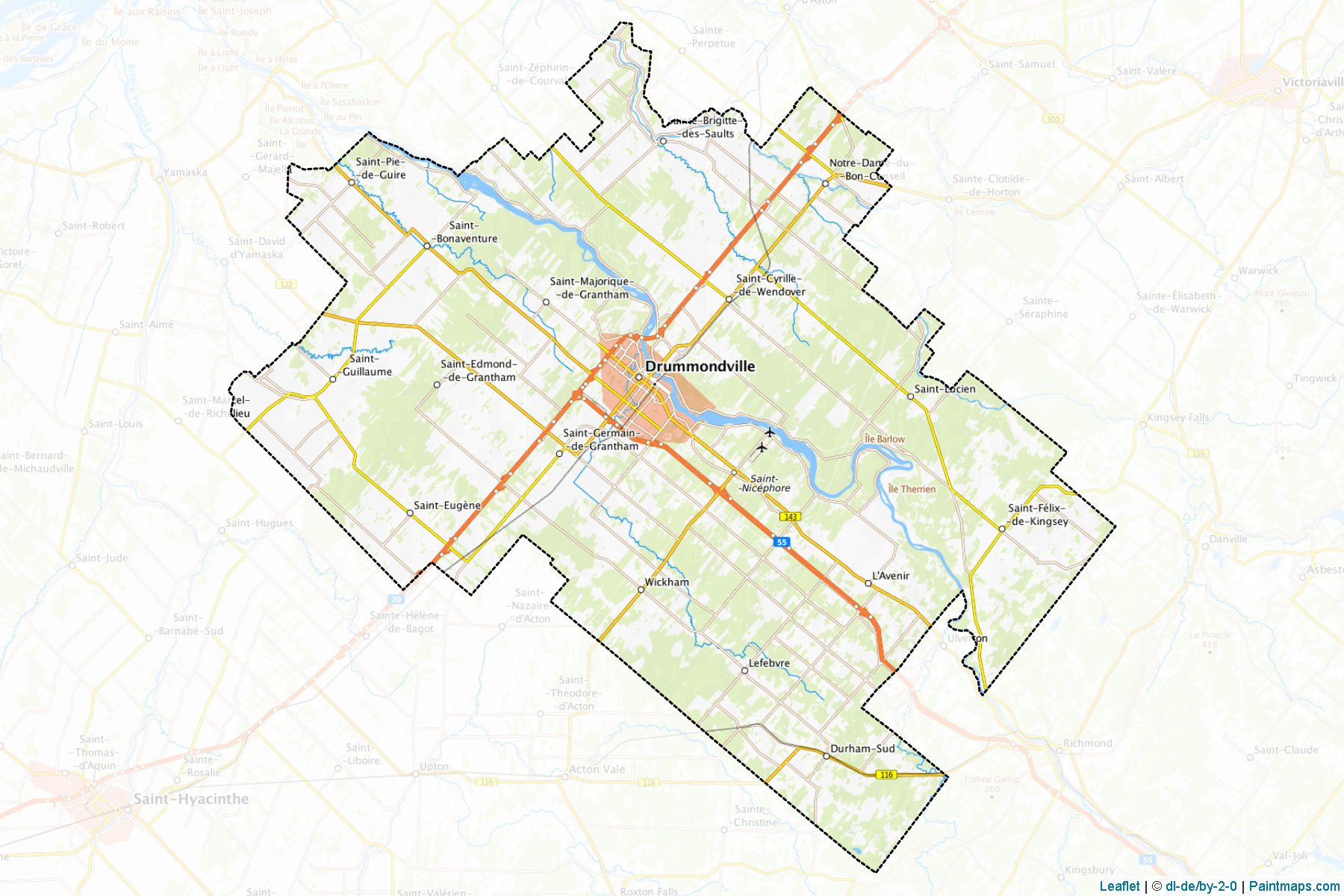 Drummond (Quebec) Map Cropping Samples-1