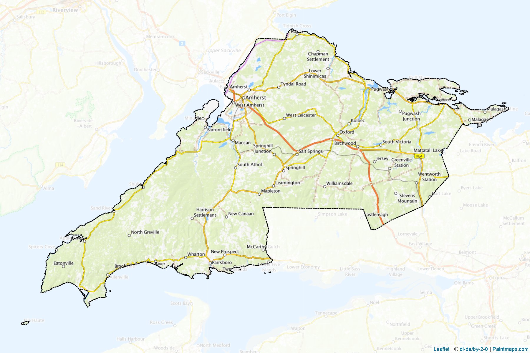 Cumberland (Nova Scotia) Map Cropping Samples-1