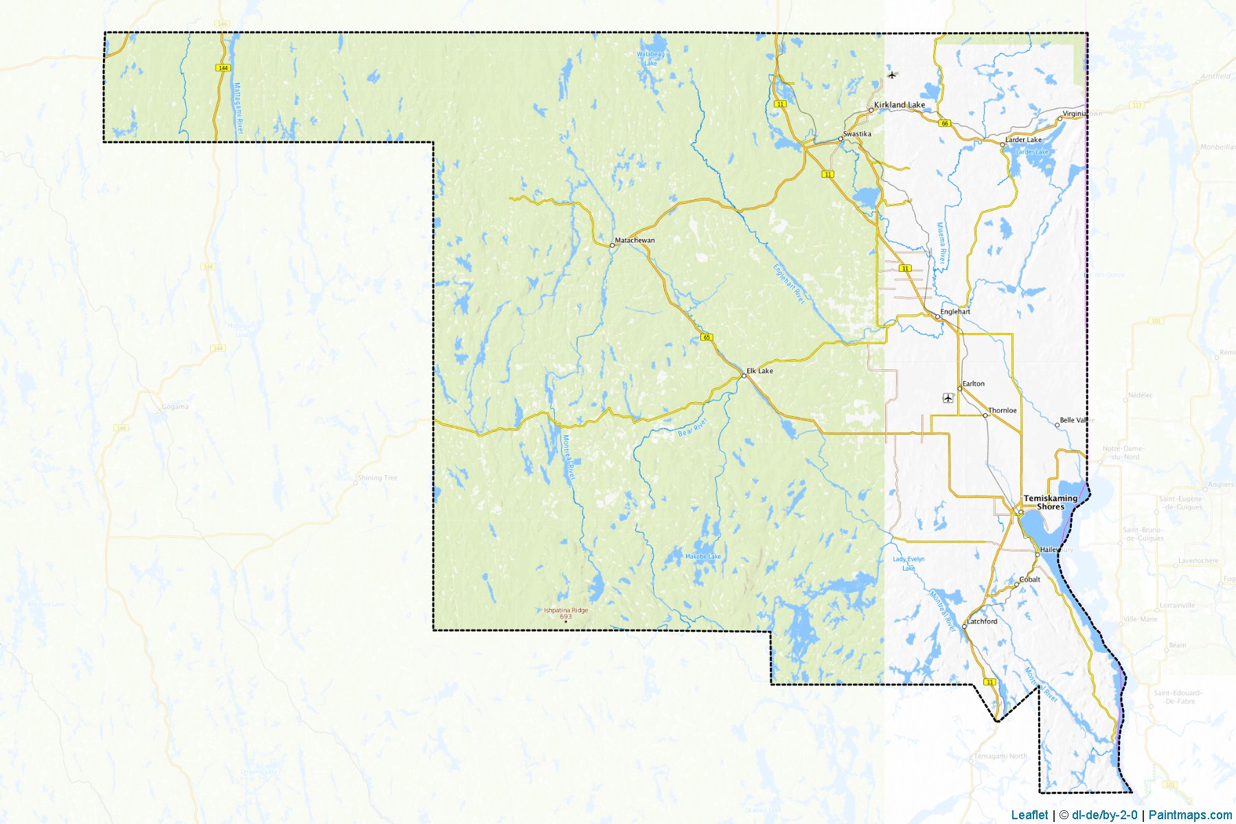 Timiskaming (Ontario) Map Cropping Samples-1