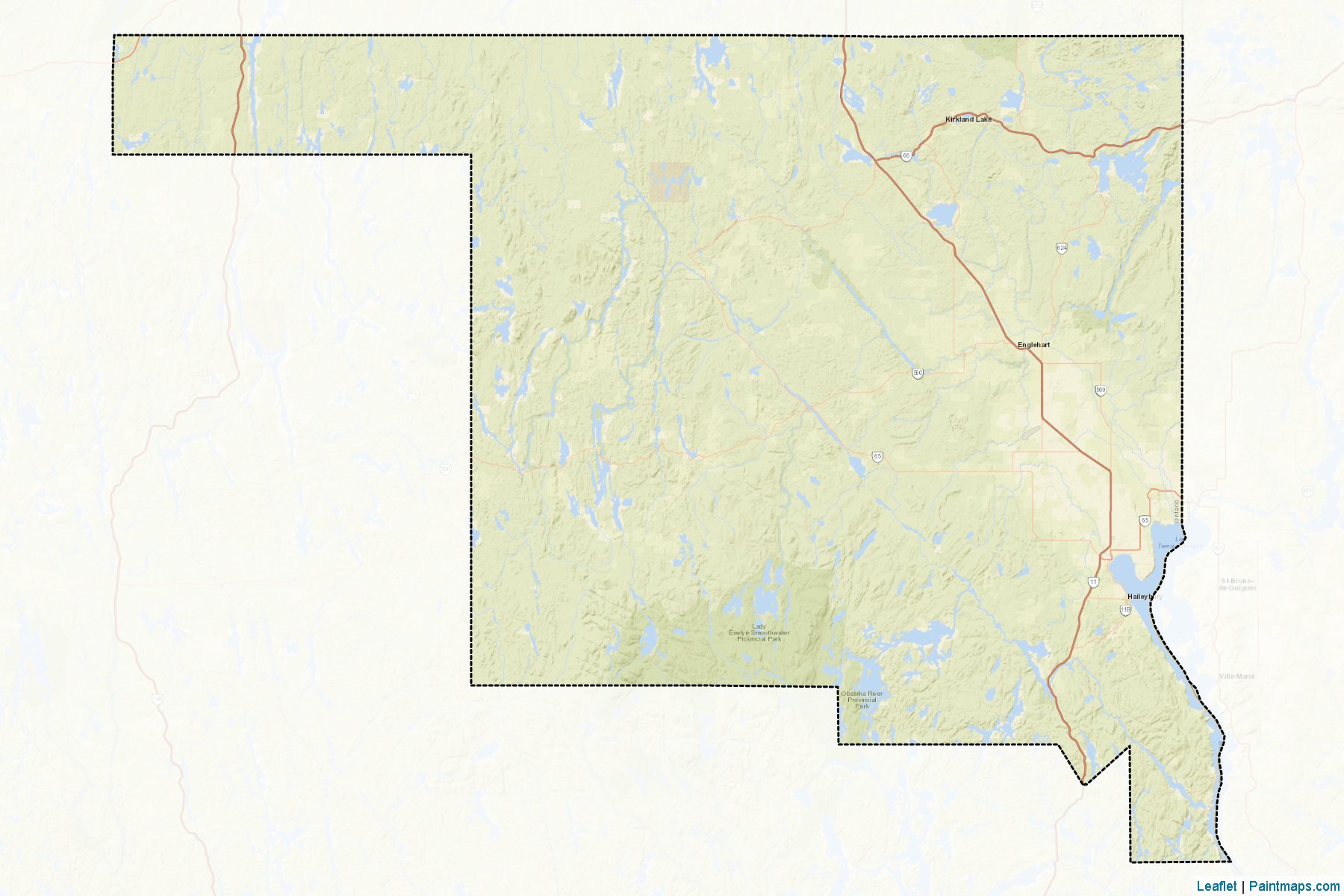 Timiskaming (Ontario) Map Cropping Samples-2