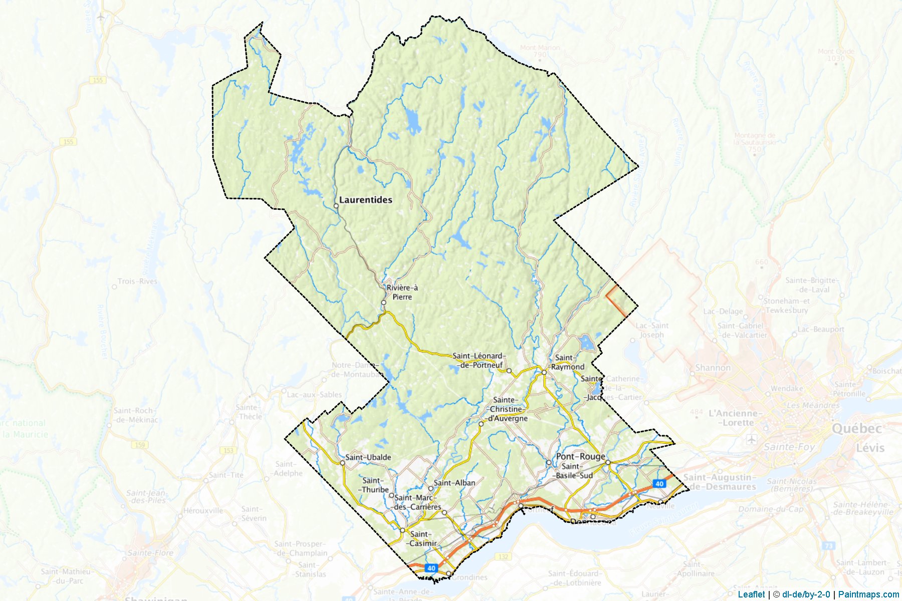 Portneuf (Quebec) Map Cropping Samples-1