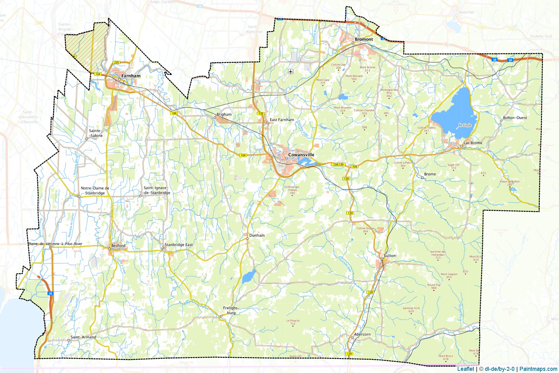 Brome-Missisquoi (Quebec) Map Cropping Samples-1